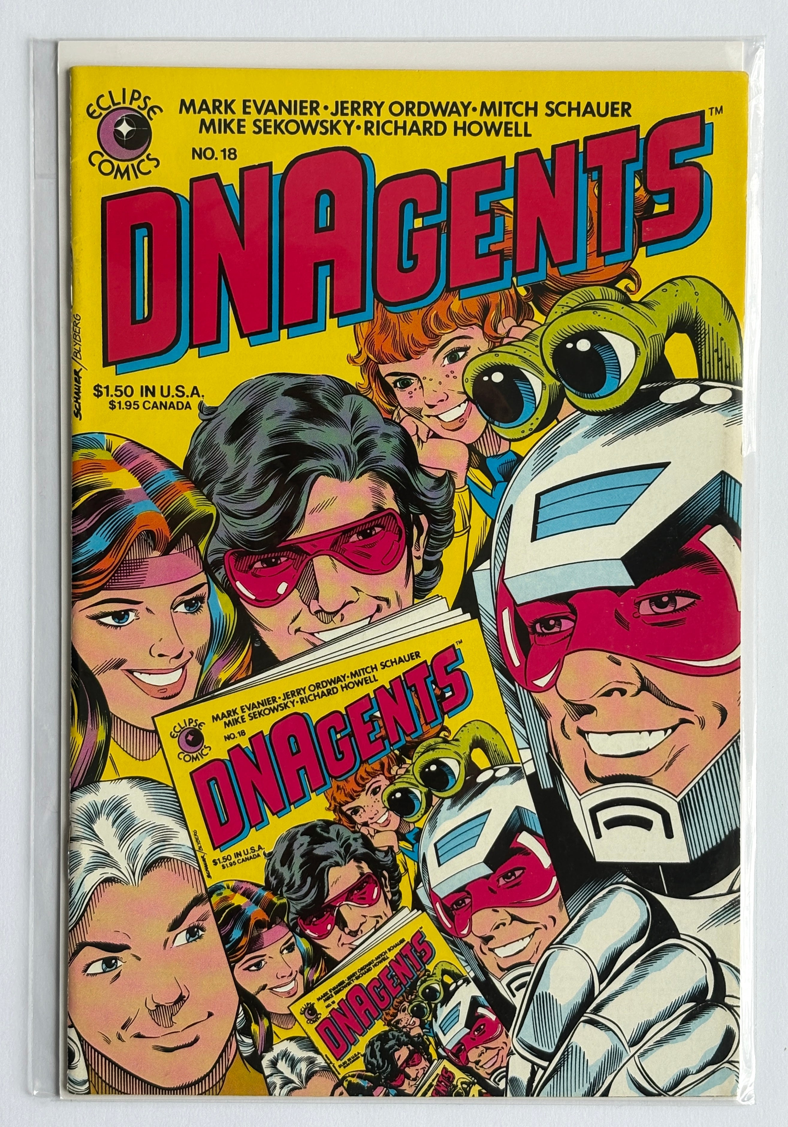 DNAgents #18 - Eclipse Comics January 1985 VF- 7.5