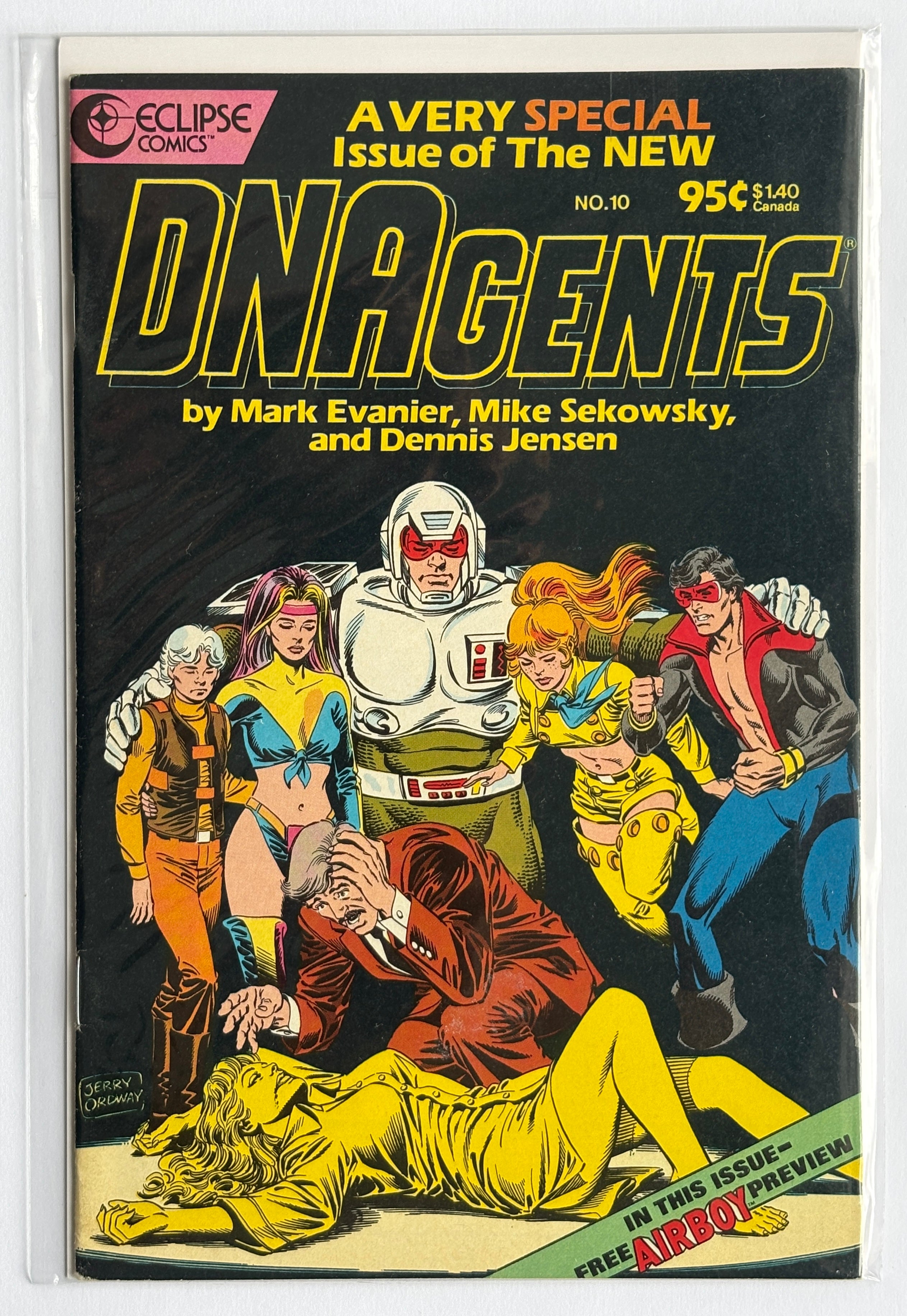 DNAgents #10 - Eclipse Comics June 1986 VF- 7.5