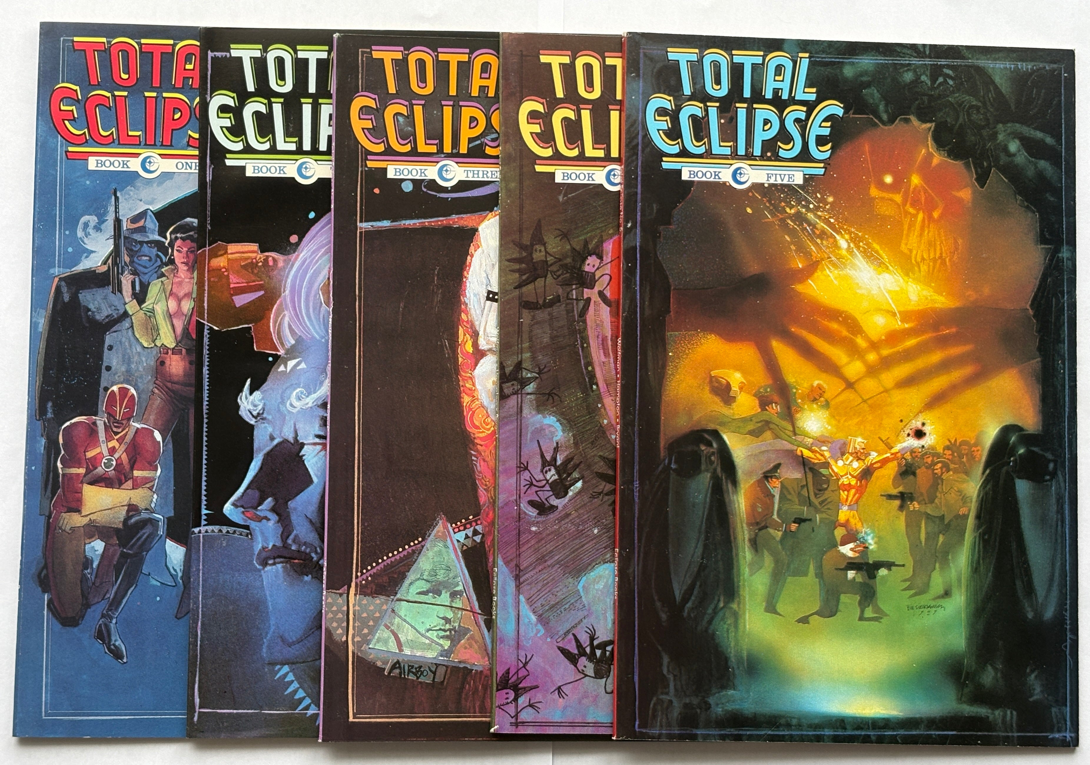 Total Eclipse #1 to 5 Complete Set 5 Issues Eclipse Comics 1988/9 NM- 9.2