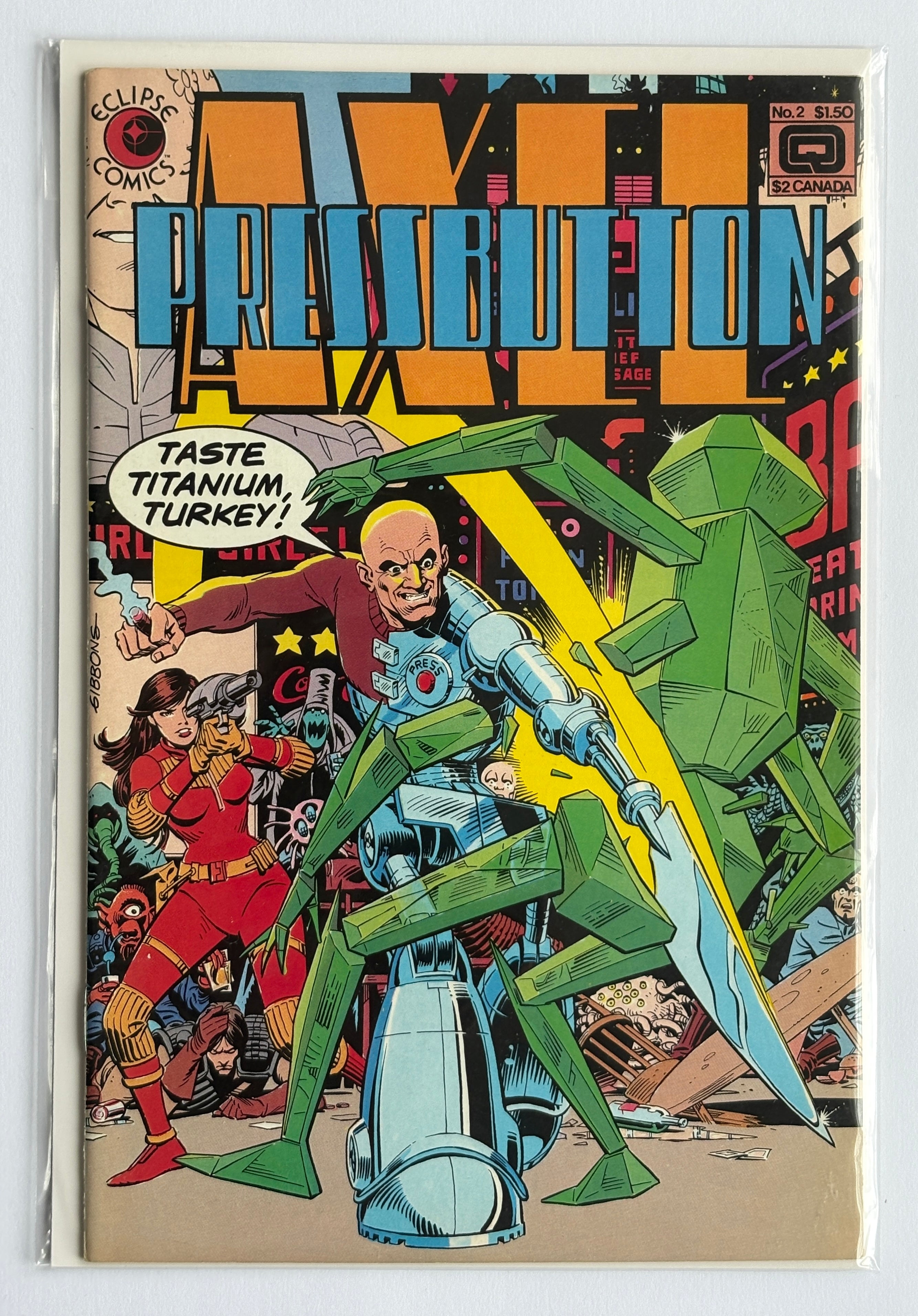 Axel Pressbutton #2 - Eclipse Comics December 1984 VF+ 8.5