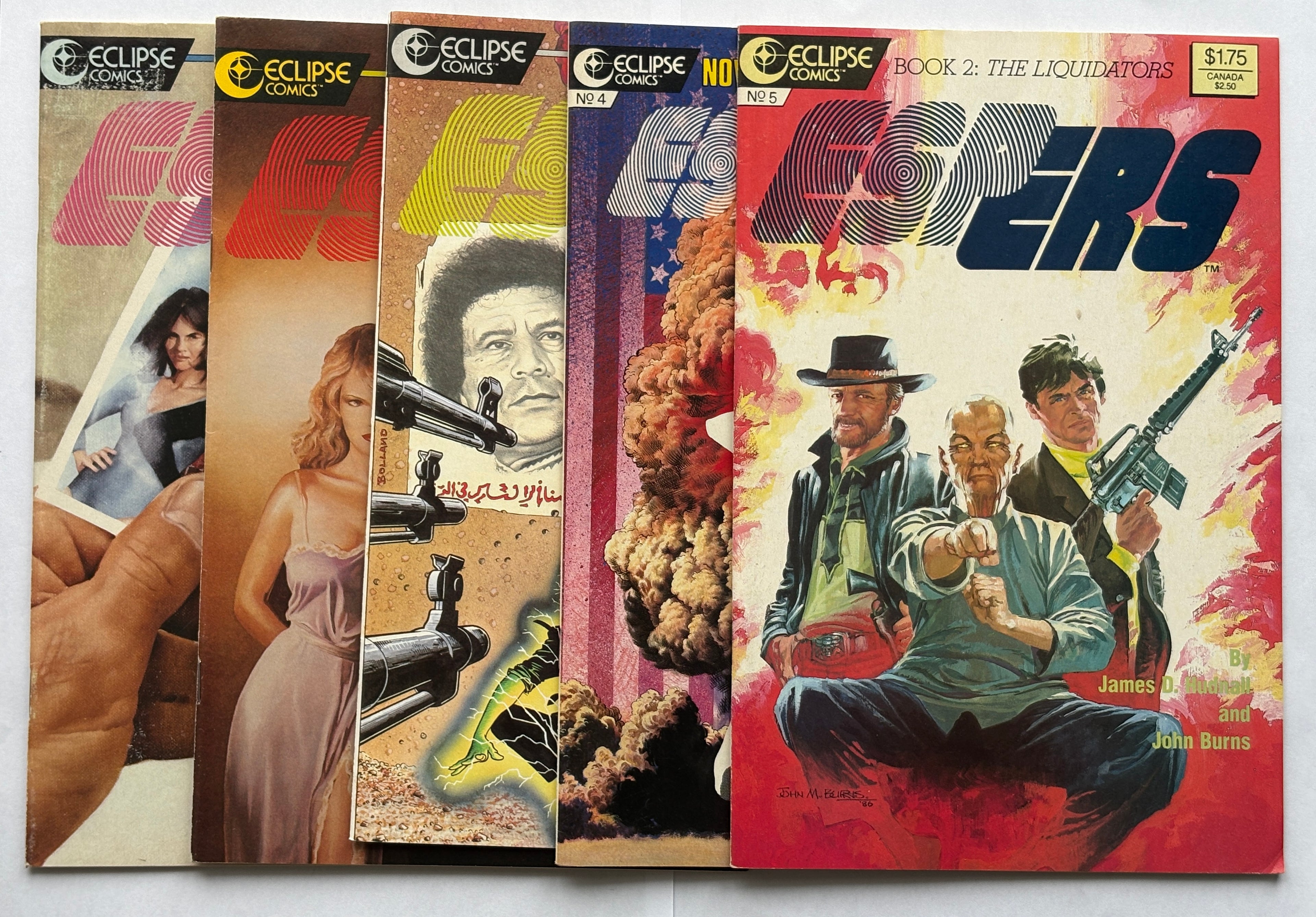 ESPers #1 to 5 - Run of 5 Comics - Eclipse Comics 1886/7 VF 8.0