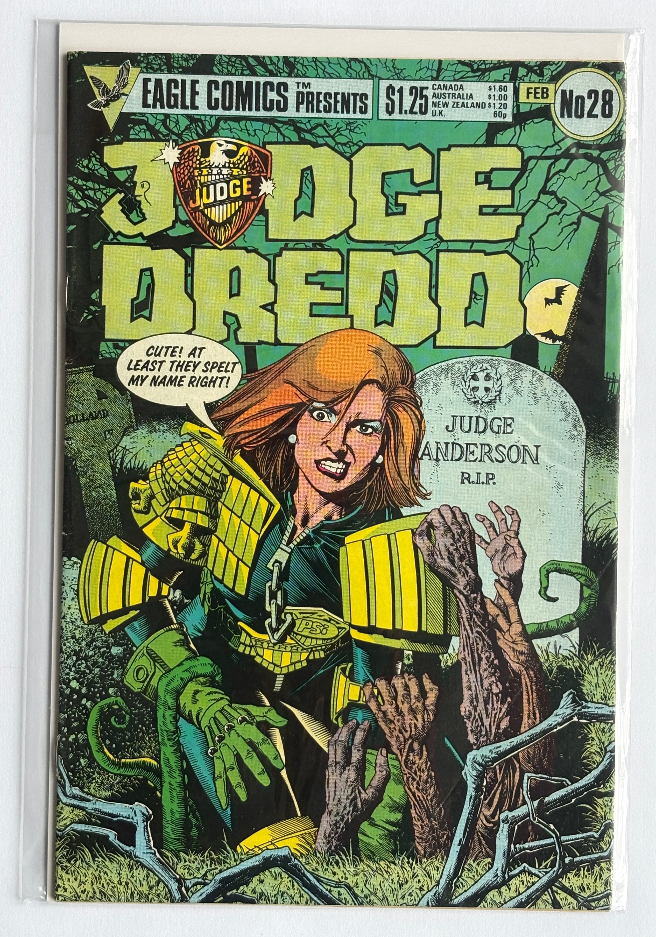 Judge Dredd #28 - Eagle Comics February 1986 FN+ 6.5