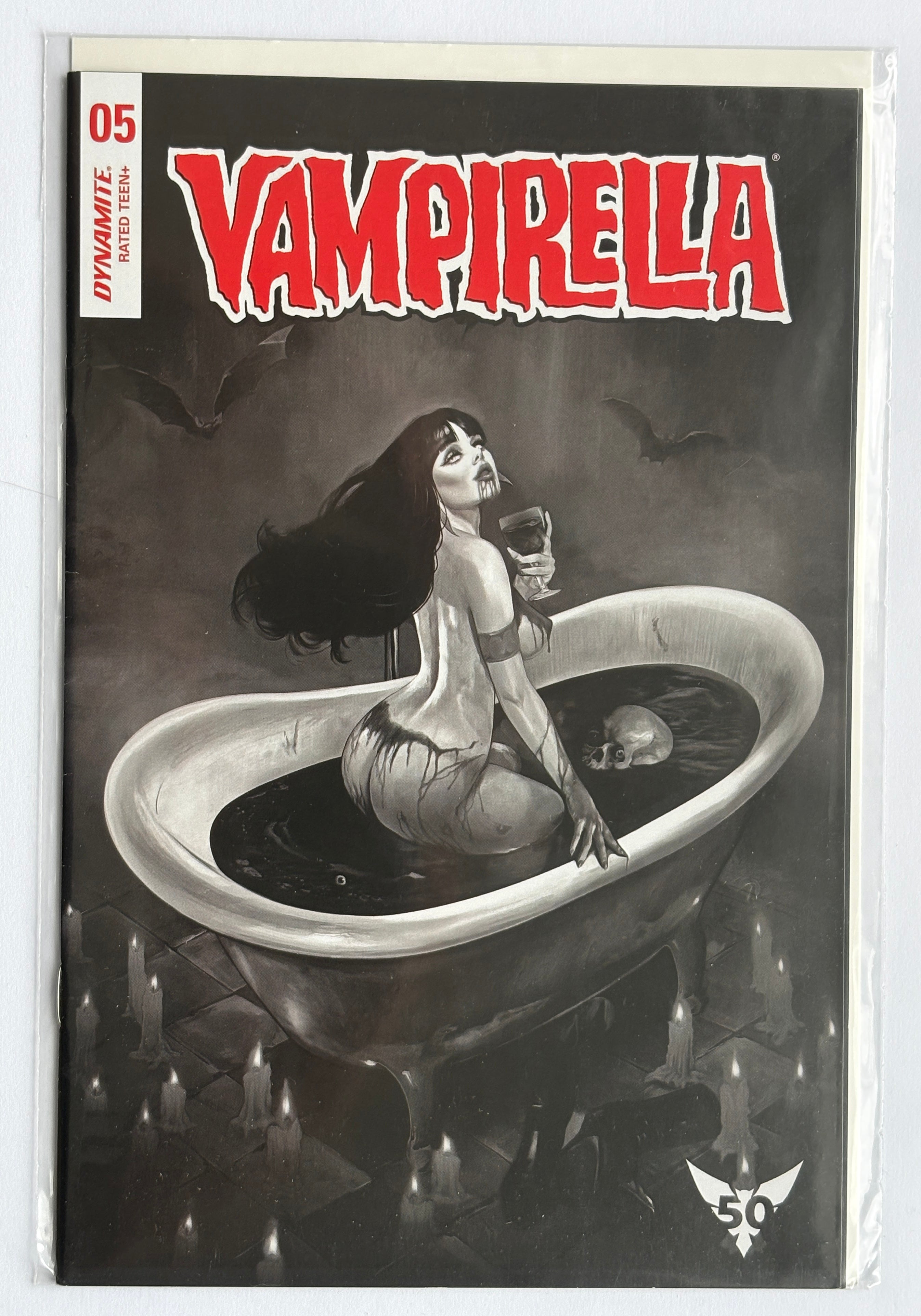Vampirella #5 - B & W Variant Cover Dalton - Dynamite Comics 2019 NM- 9.2