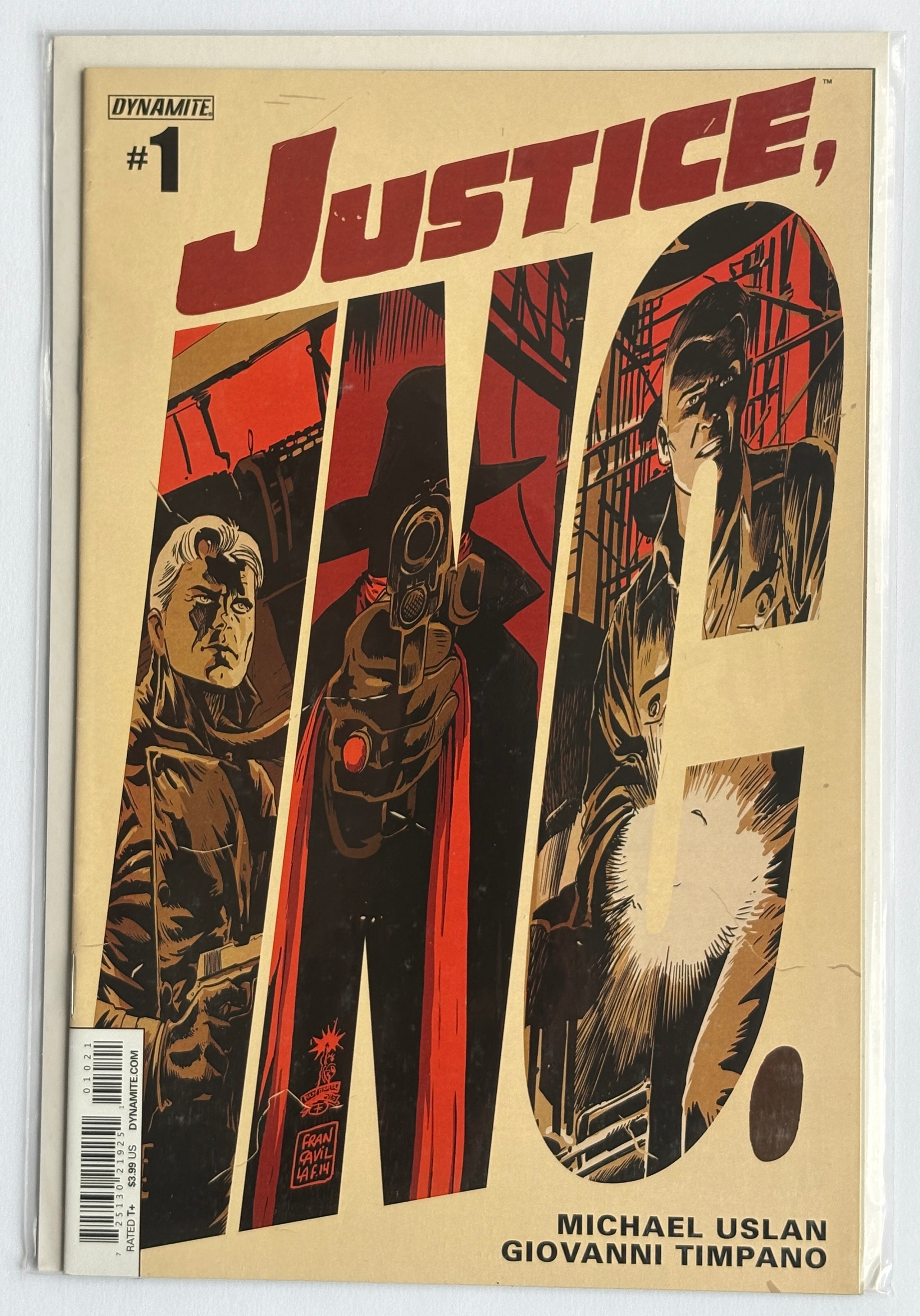 JUSTICE INC #1 - Variant Cover B Dynamite Entertainment 2014 VF+ 8.5