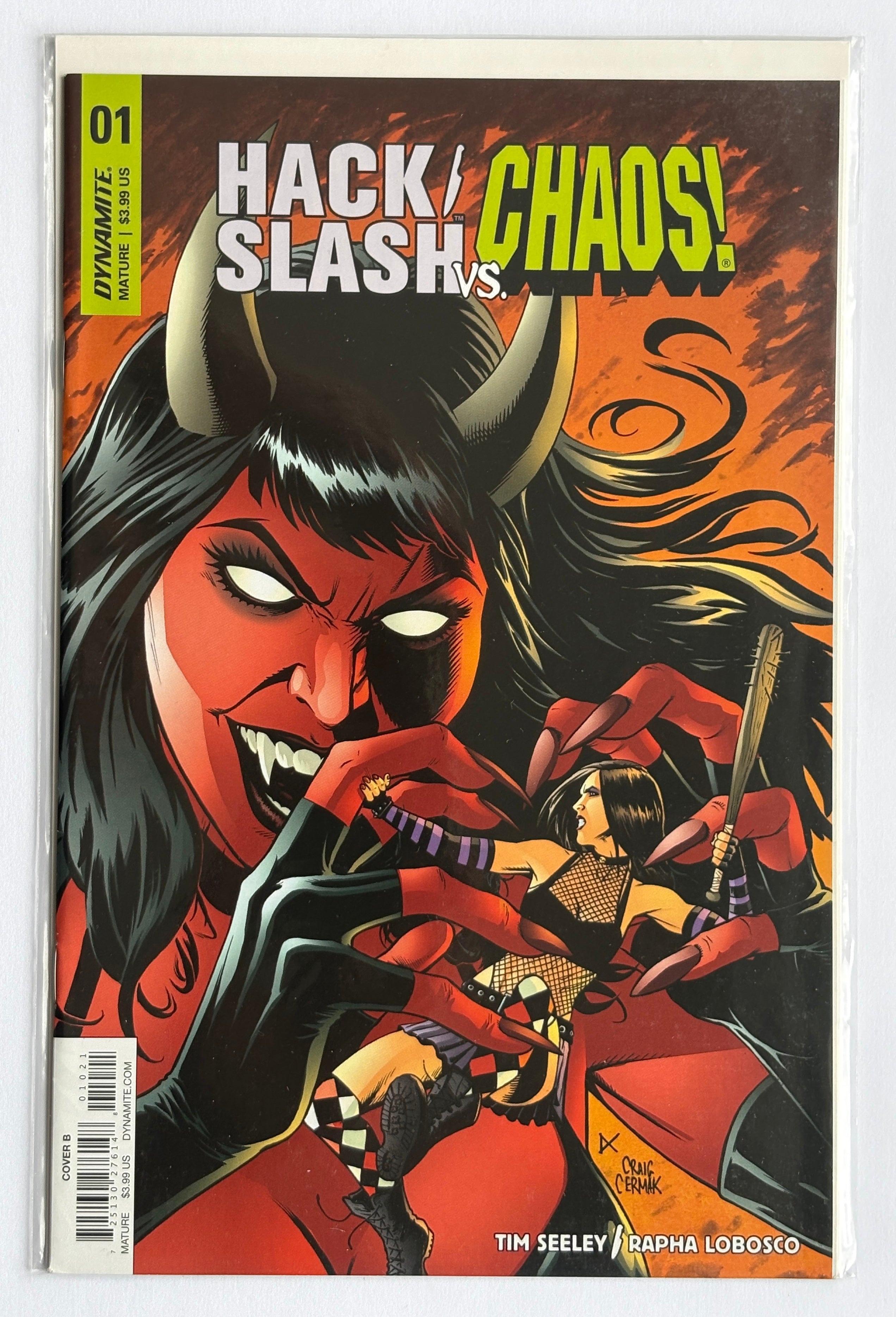 Hack/Slash vs Chaos! #1 - 1st Print Cermak Variant Dynamite December 2018 NM- 9.2
