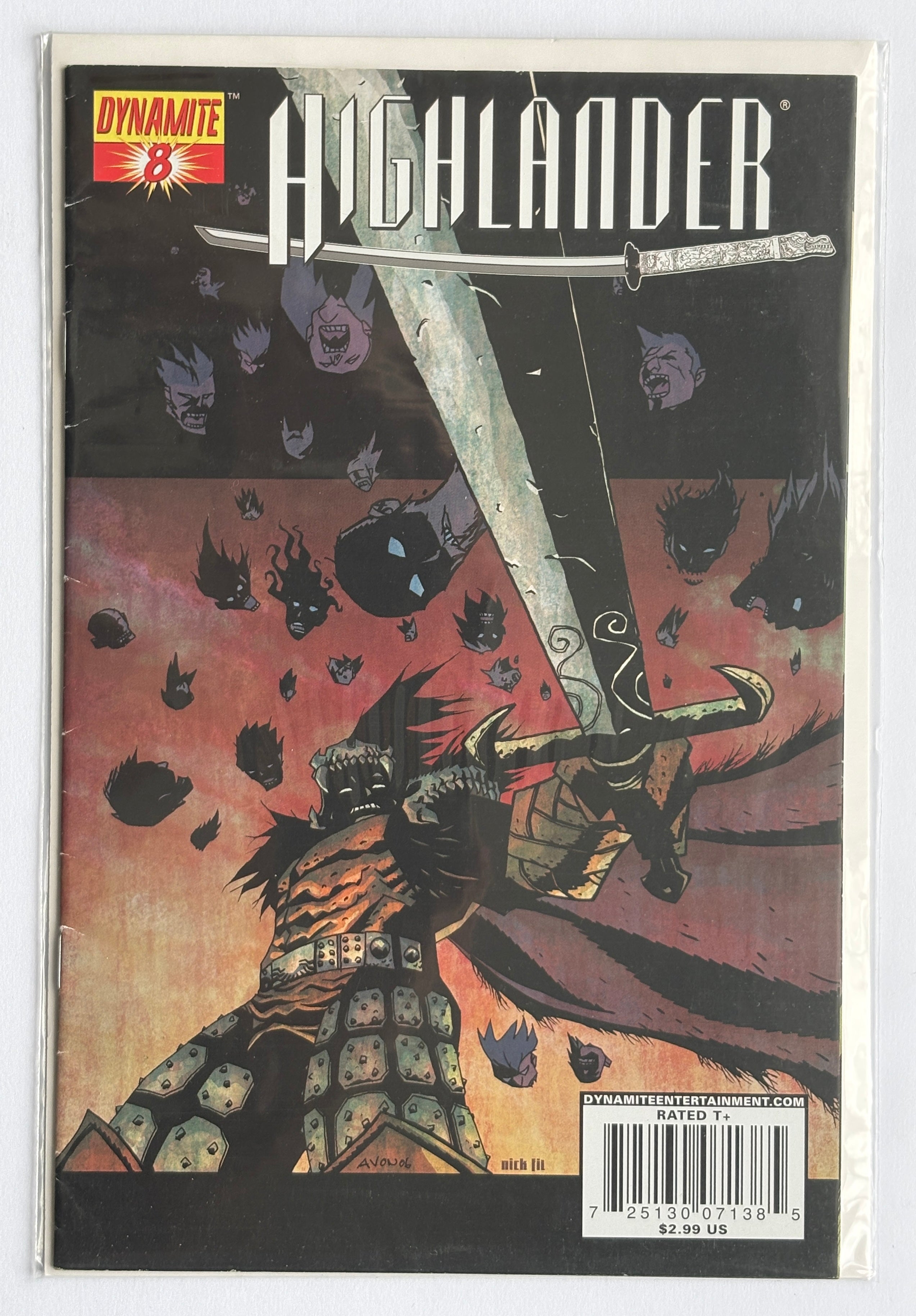Highlander #8 - 1st Printing Dynamite Entertainment 2007 FN 6.0