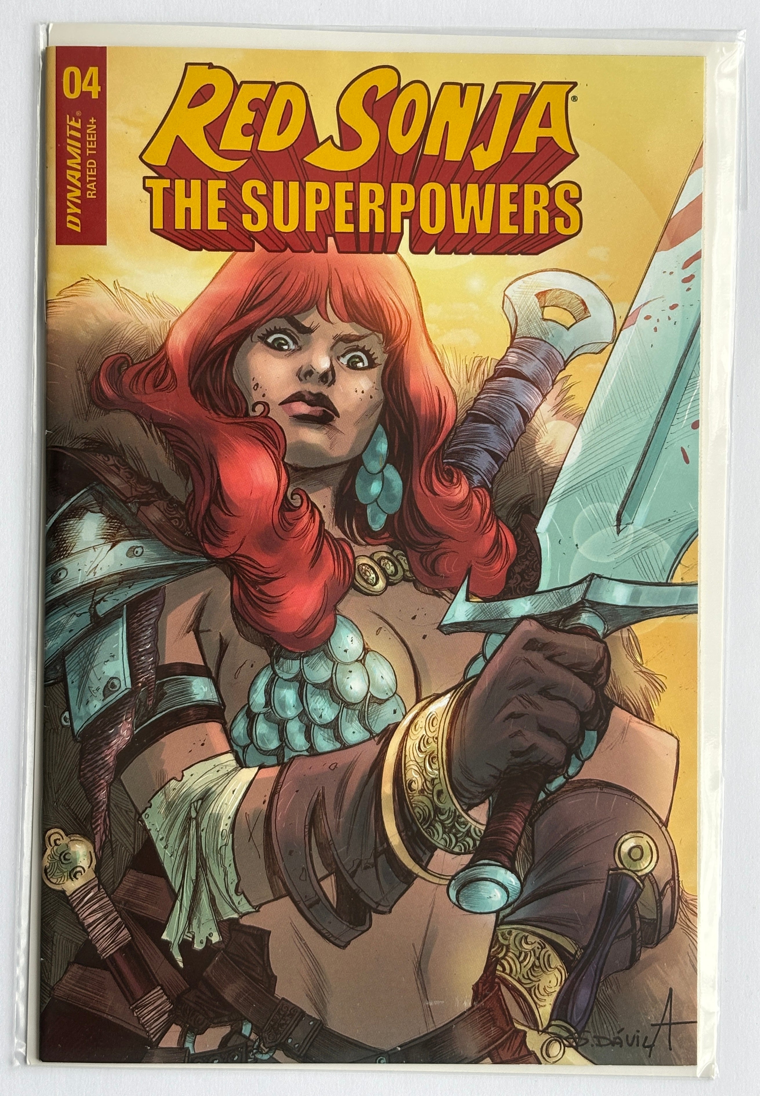 Red Sonja The Superpowers #4 1st Printing Cover G Dynamite Comics 2021 VF+ 8.5