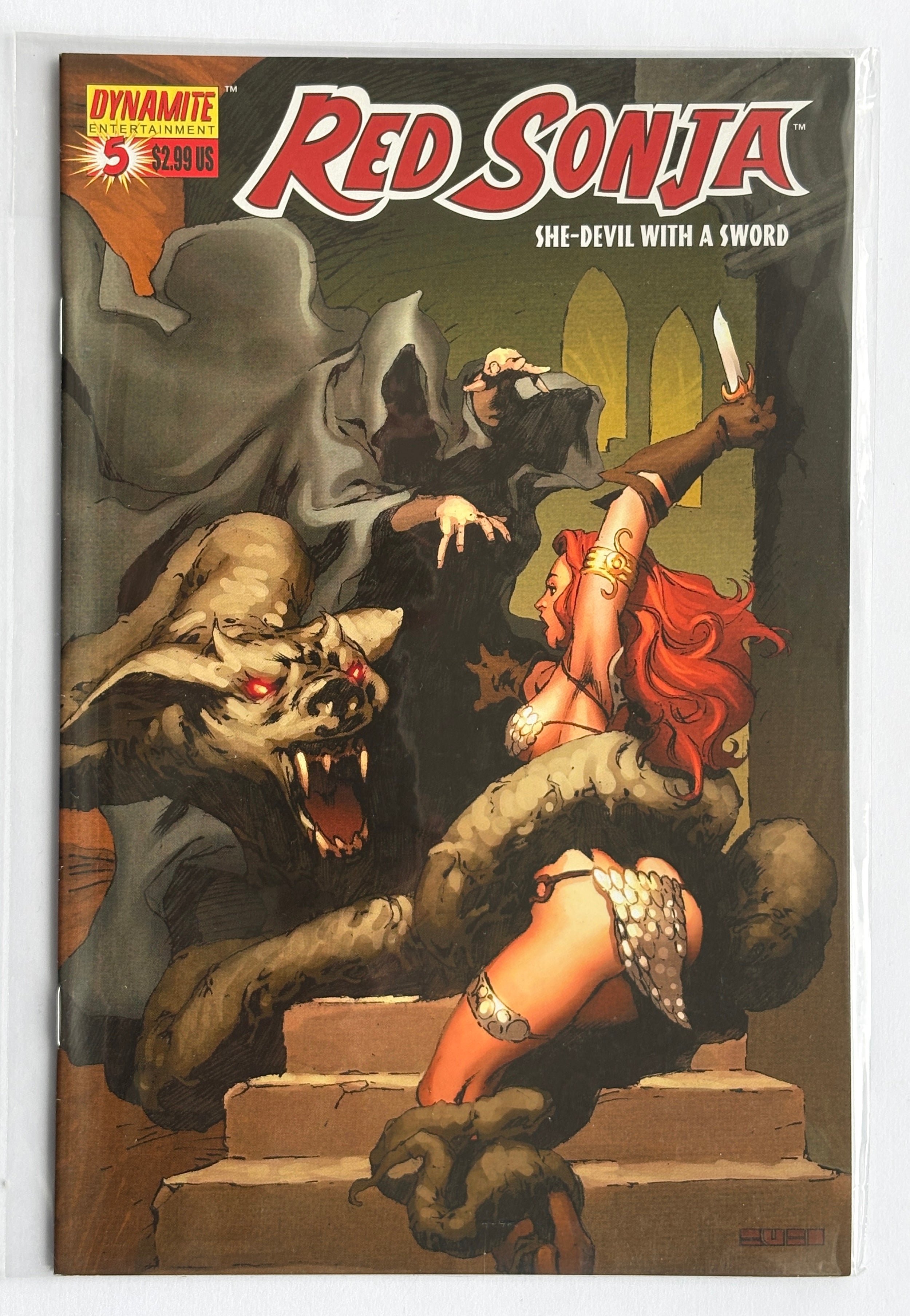 Red Sonja #5 - 1st Printing - Mel Rubi Cover - Dynamite Comics 2006 VF 8.0