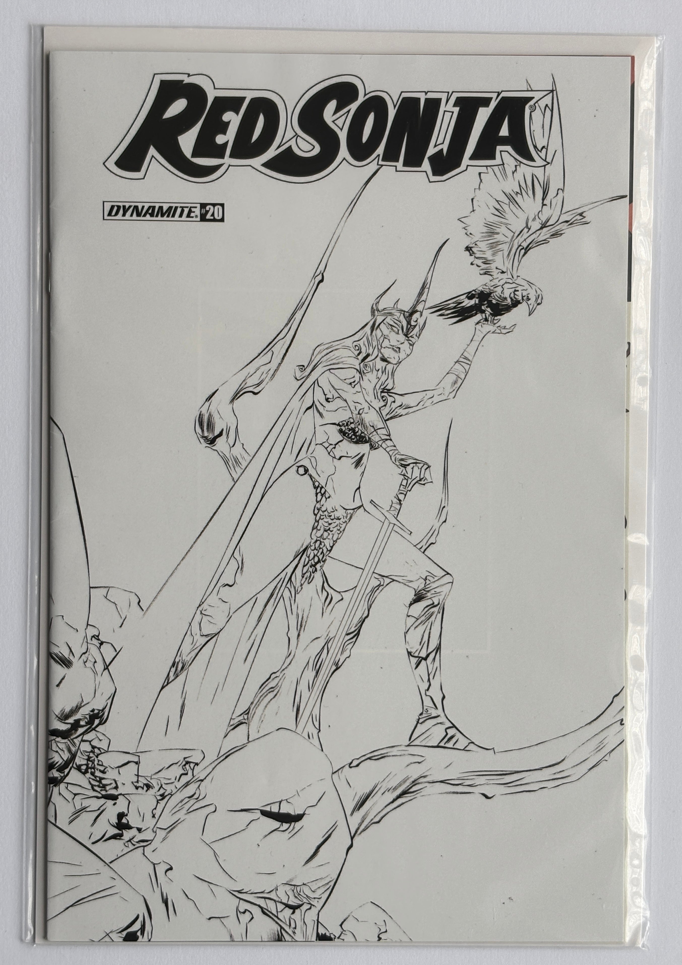 Red Sonja #20 - 1:30 Jae Lee B&W Incentive Variant Dynamite 2020 VF+ 8.5