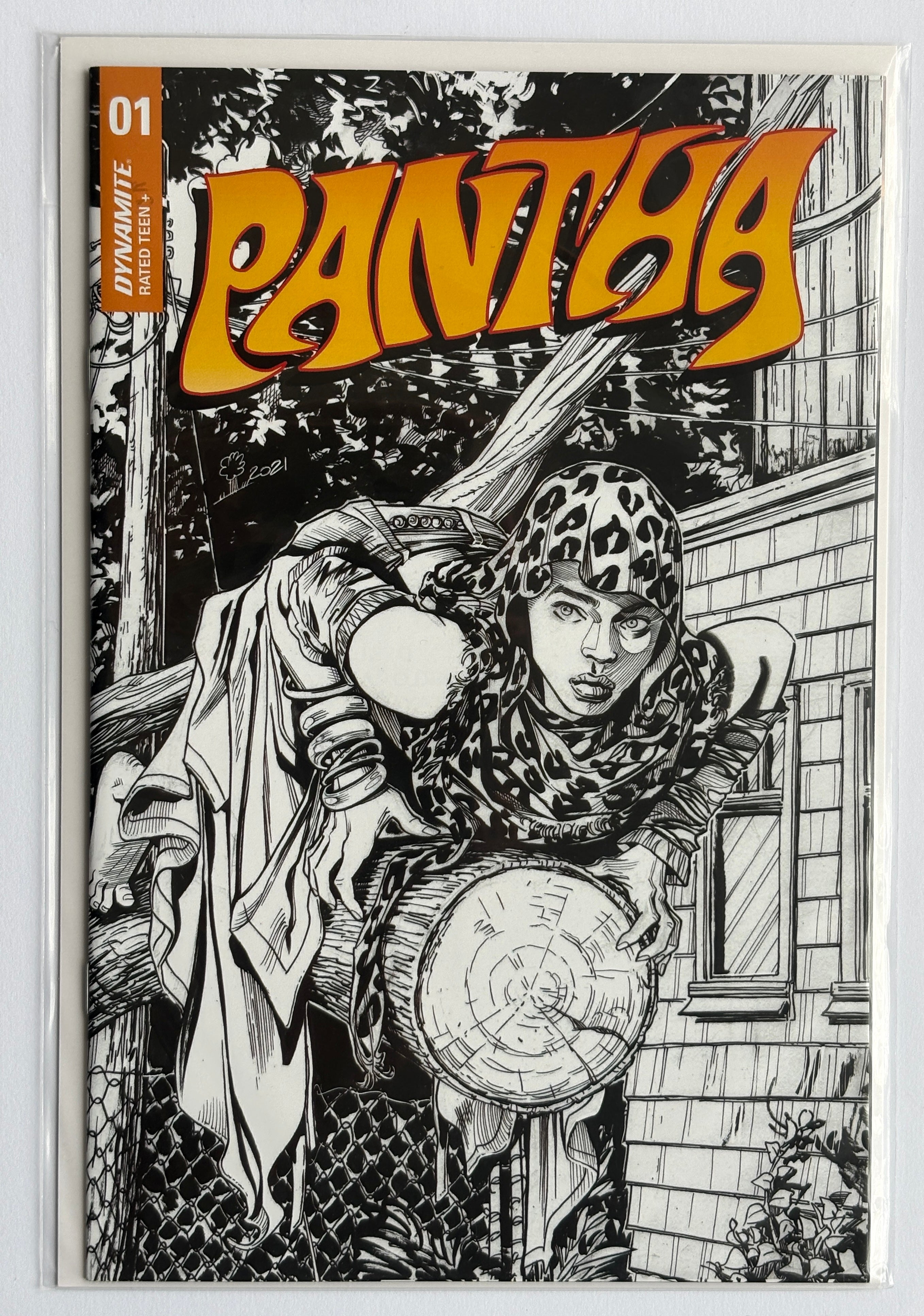 Pantha #1 - 1st Printing 1:10 Incentive Variant Dynamite 2022 NM 9.4