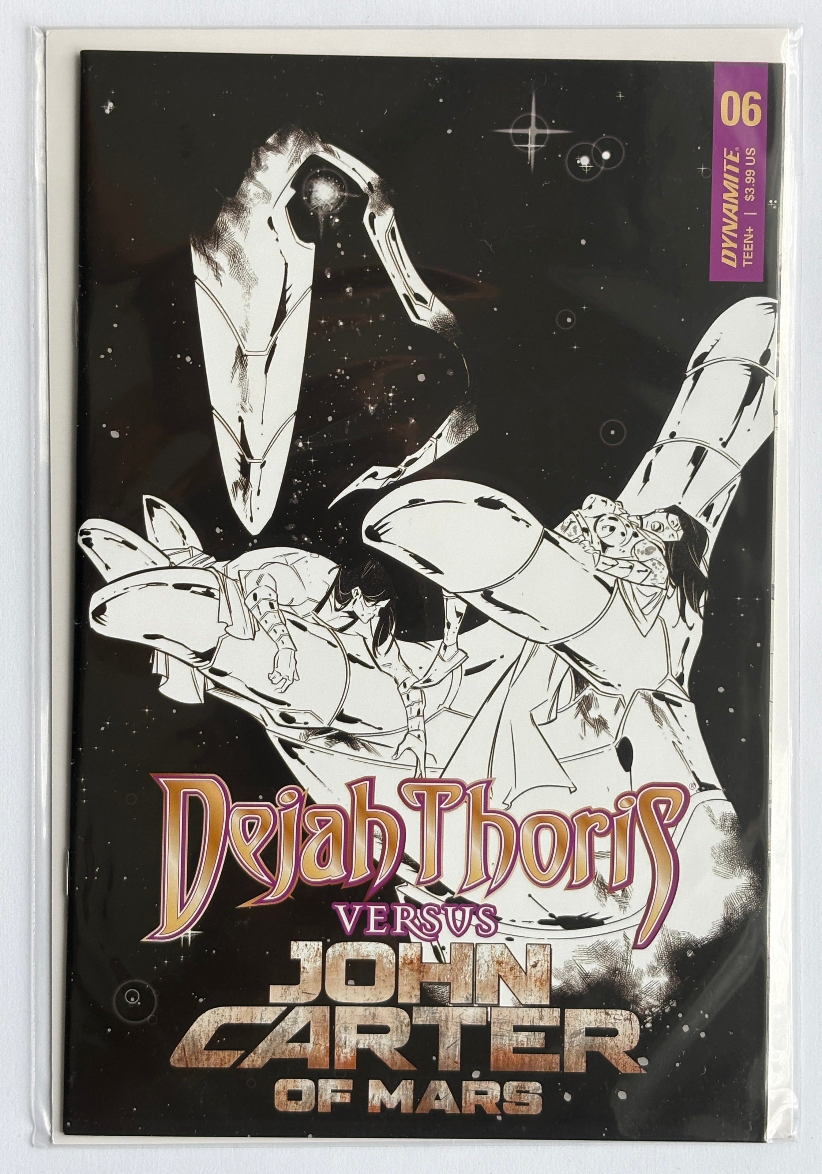 Dejah Thoris Versus John Carter of Mars #6 - 1:10 Variant Dynamite 2021 VF+ 8.5