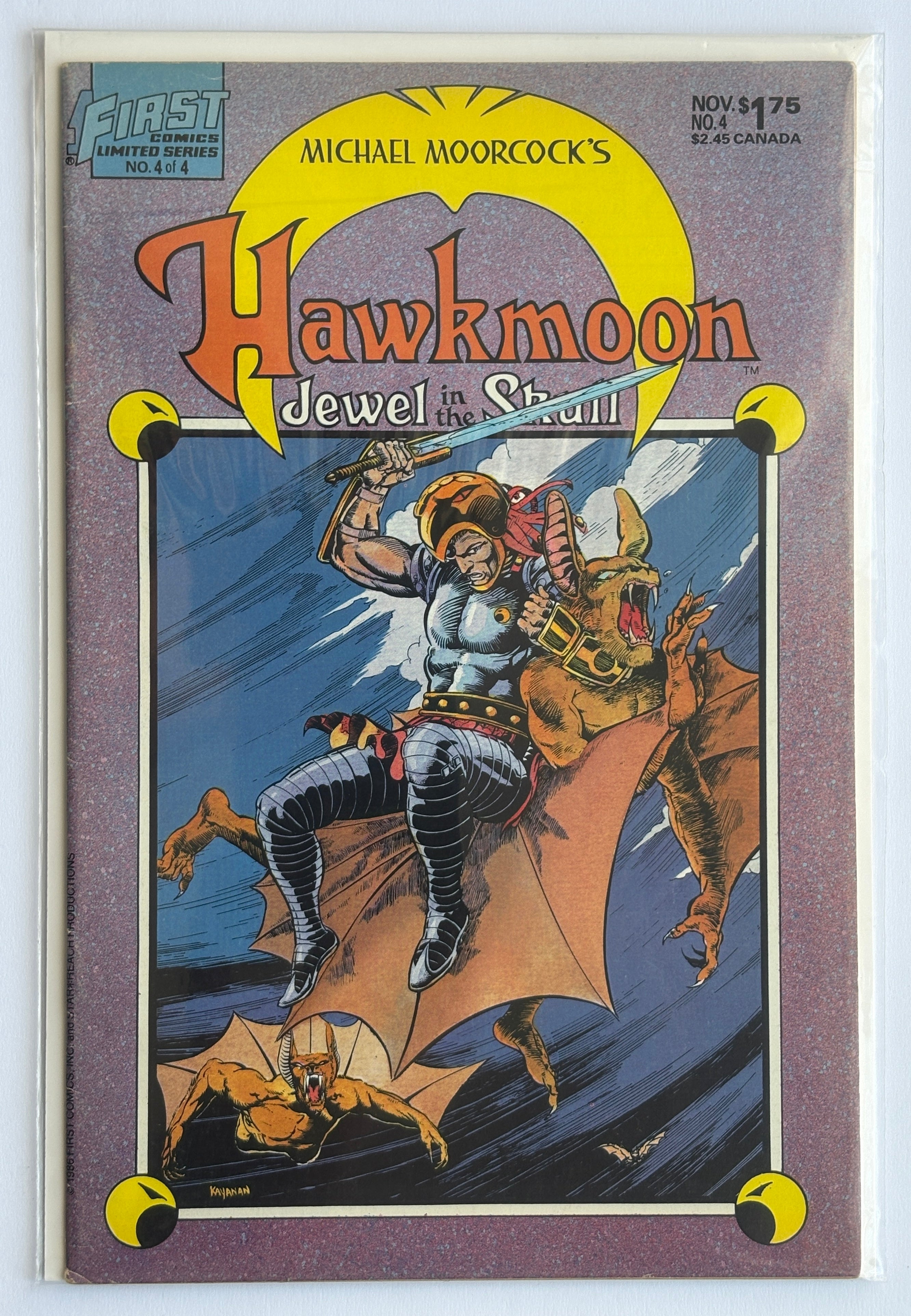 Hawkmoon: The Jewel in the Skull #4 - (4 of 4) First Comics November 1986 FN 6.0