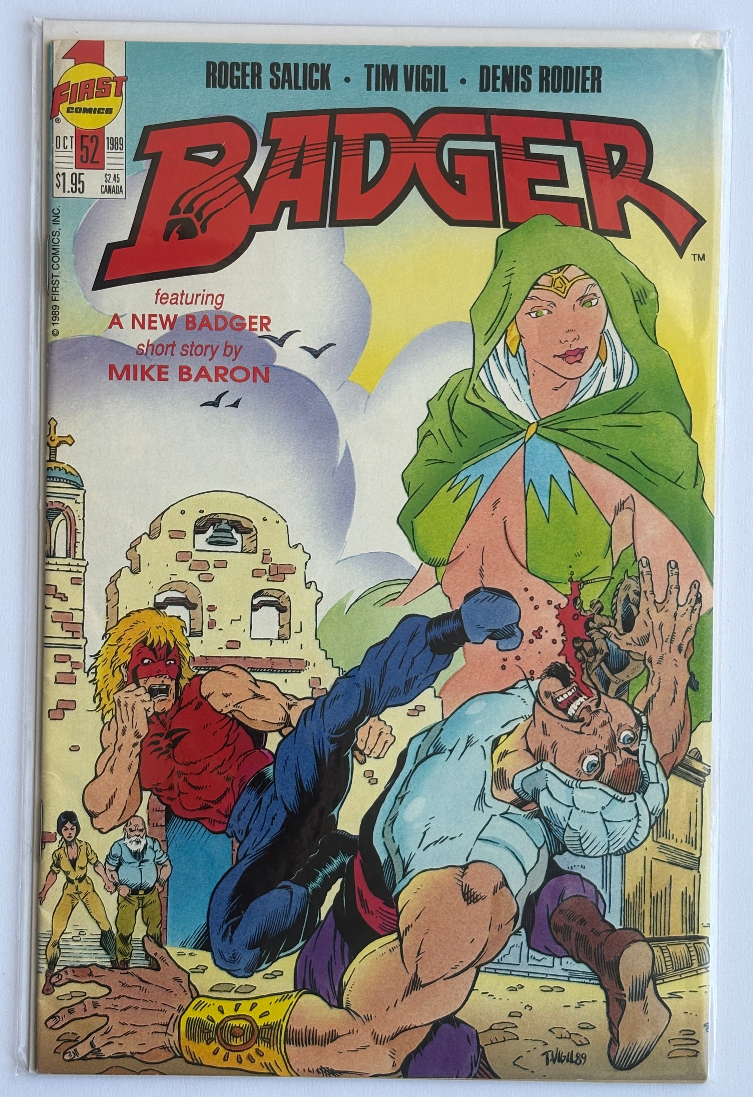 Badger #52 - First Comics Inc - October 1989 VF- 7.5