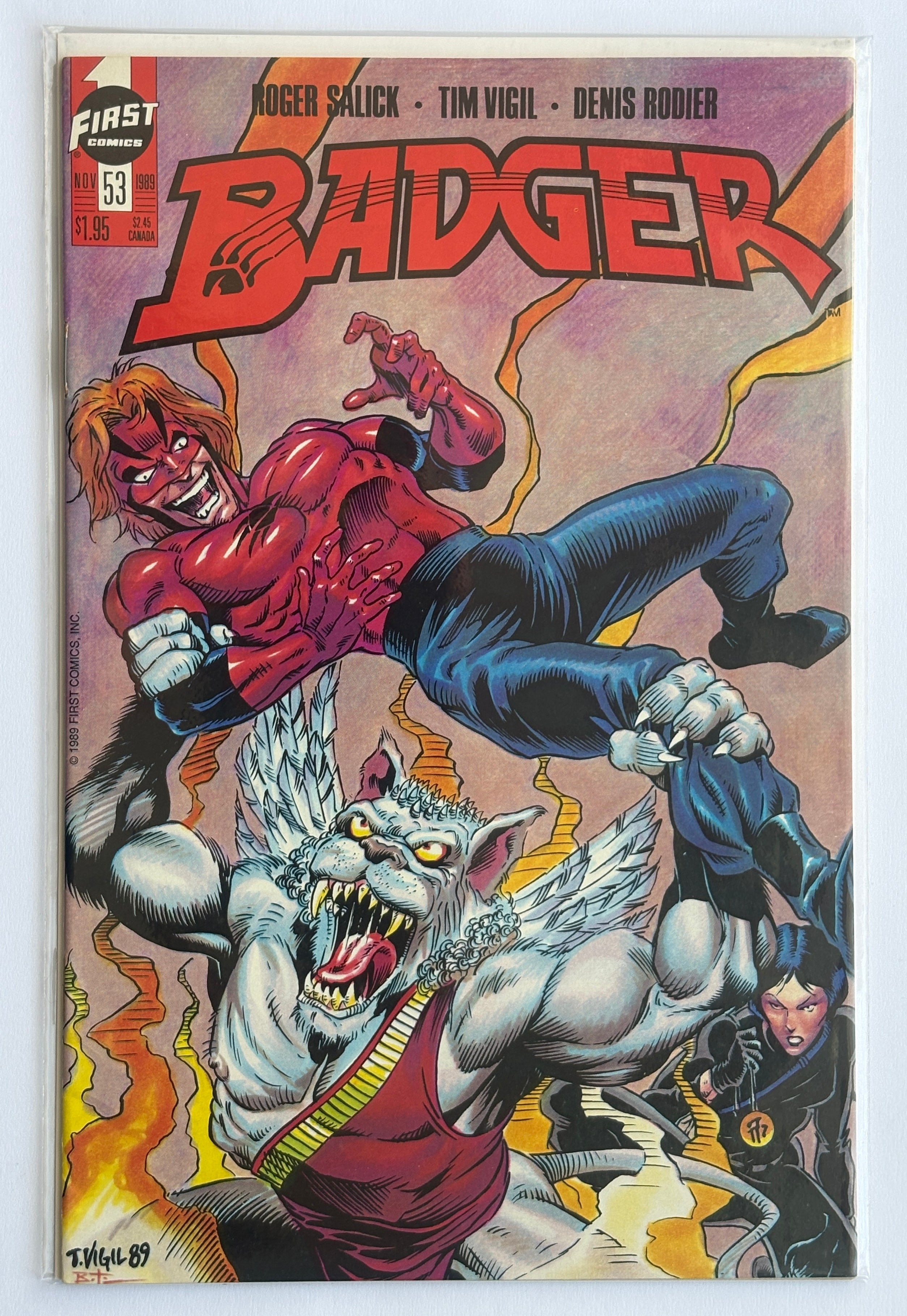 Badger #53 - First Comics Inc - November 1989 VF- 7.5