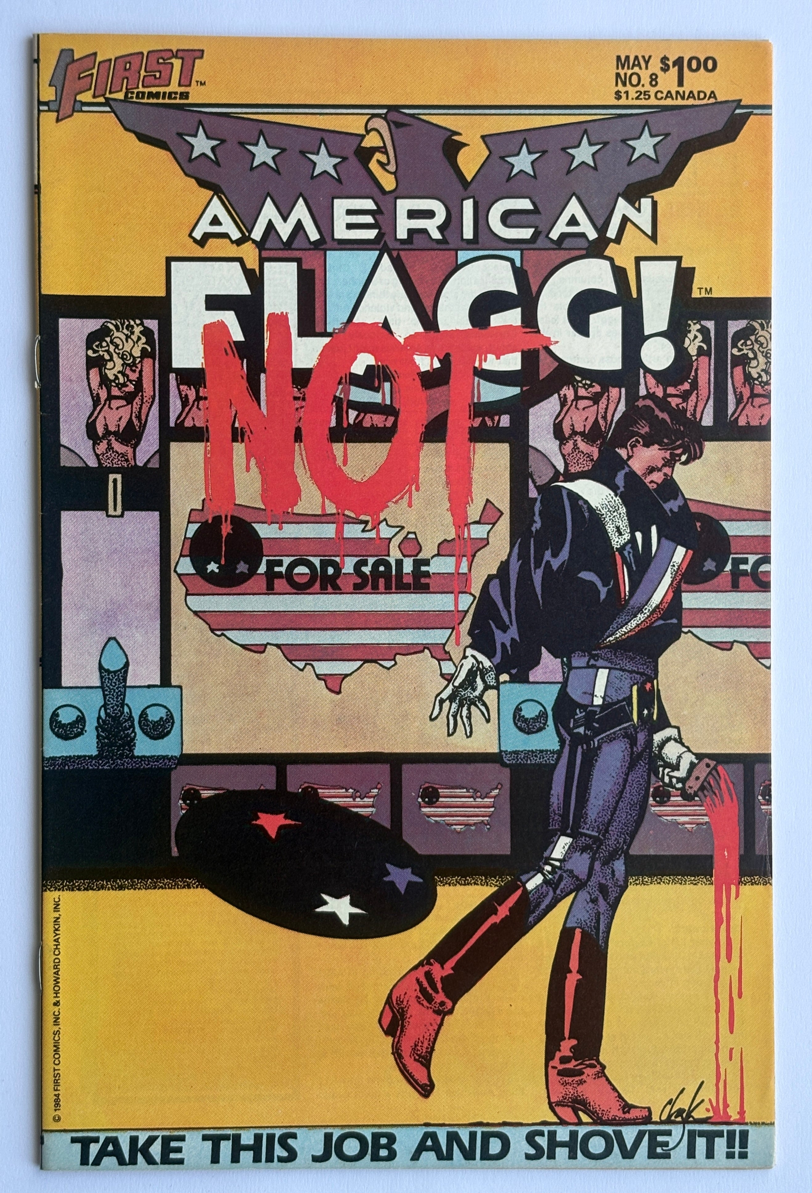 American Flagg #8 - First Comics May 1994 VF+ 8.5