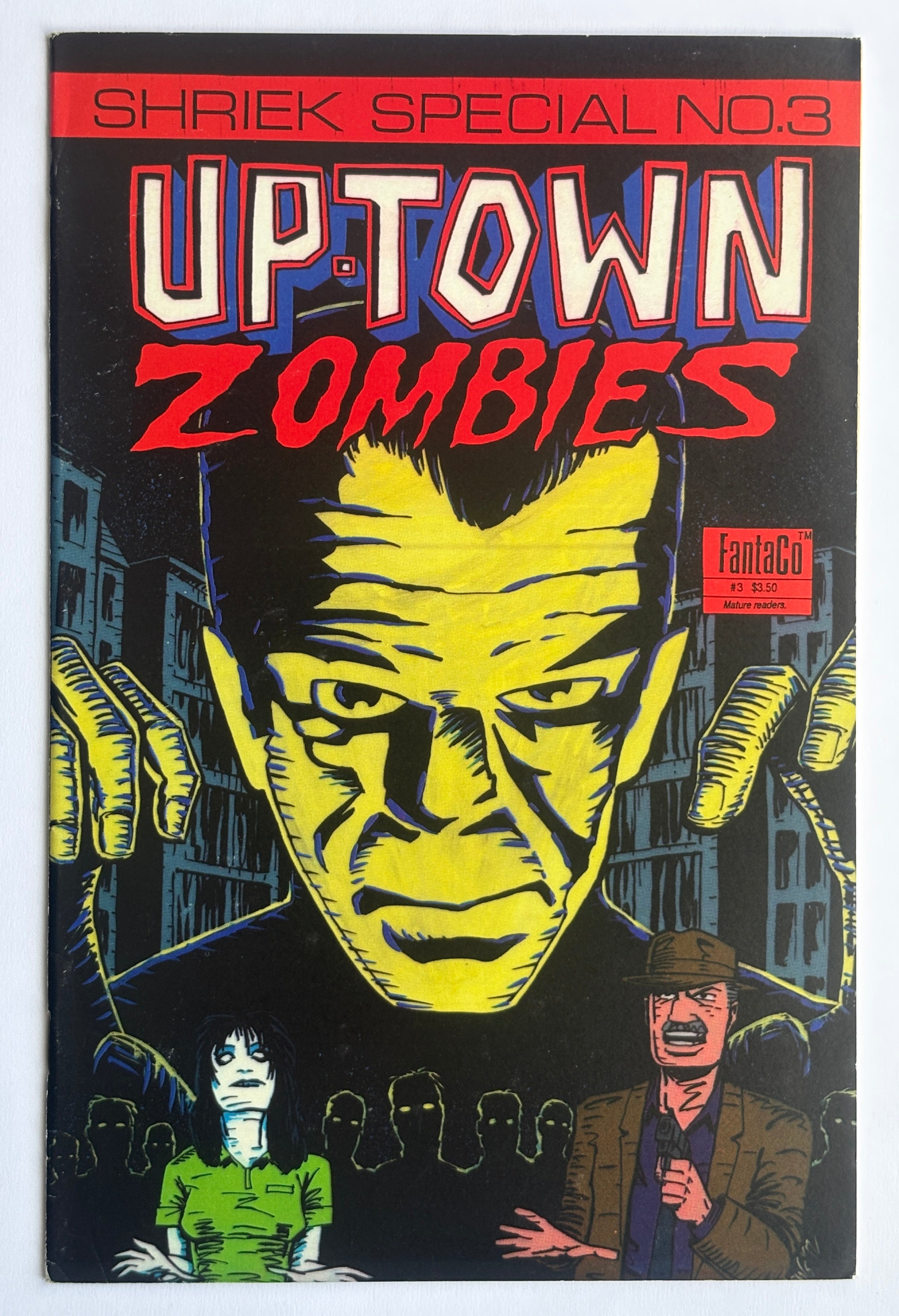 Shriek Special #3 Uptown Zombies - FantaCo Enterprises Inc 1992 VF- 7.5