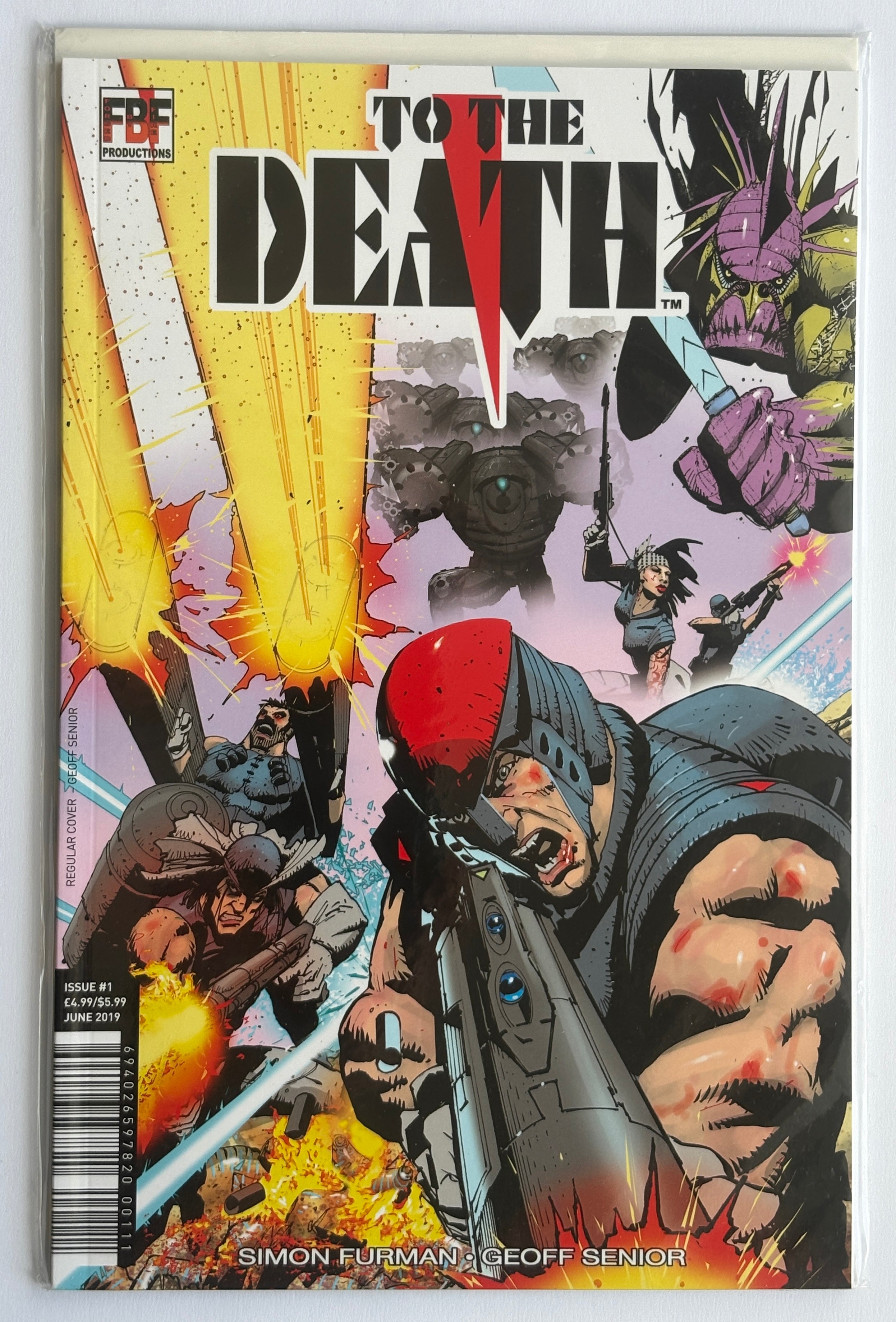 To the Death #1 - Simon Furman, Geoff Senior FBF Productions June 2019 NM 9.4