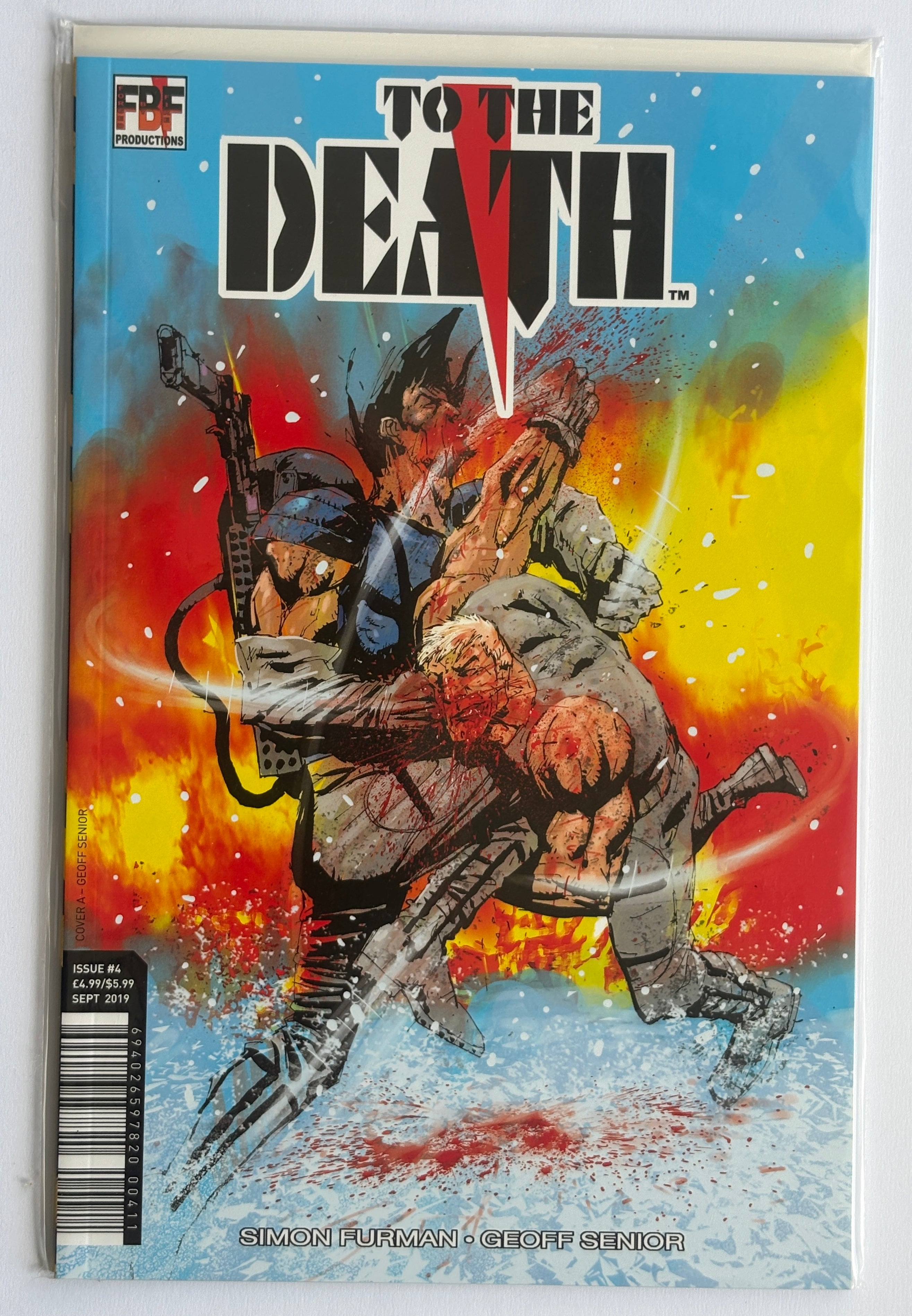 To the Death #4 Simon Furman, Geoff Senior FBF Productions September 2019 NM 9.4