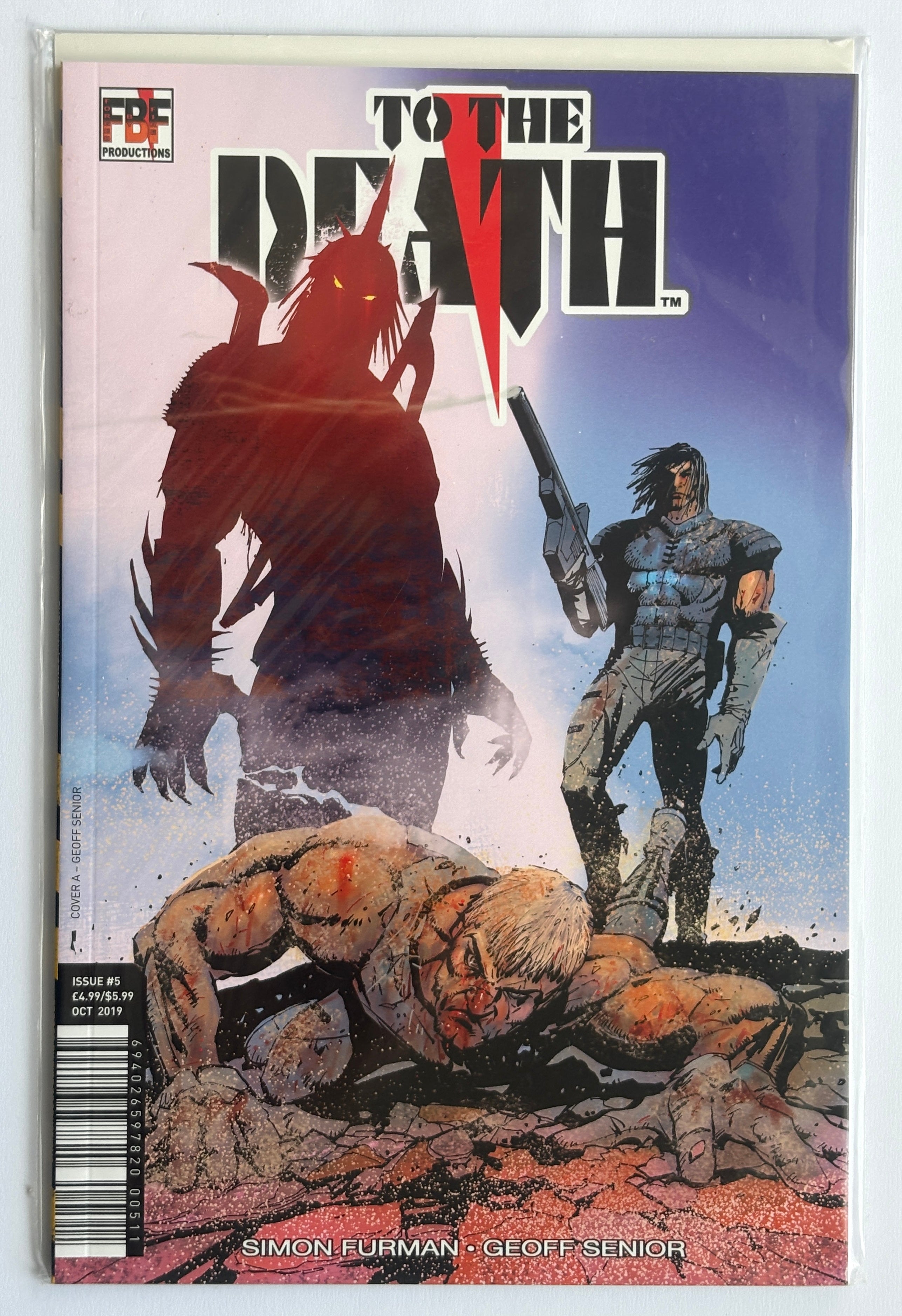 To the Death #5 Simon Furman, Geoff Senior FBF Productions October 2019 NM 9.4