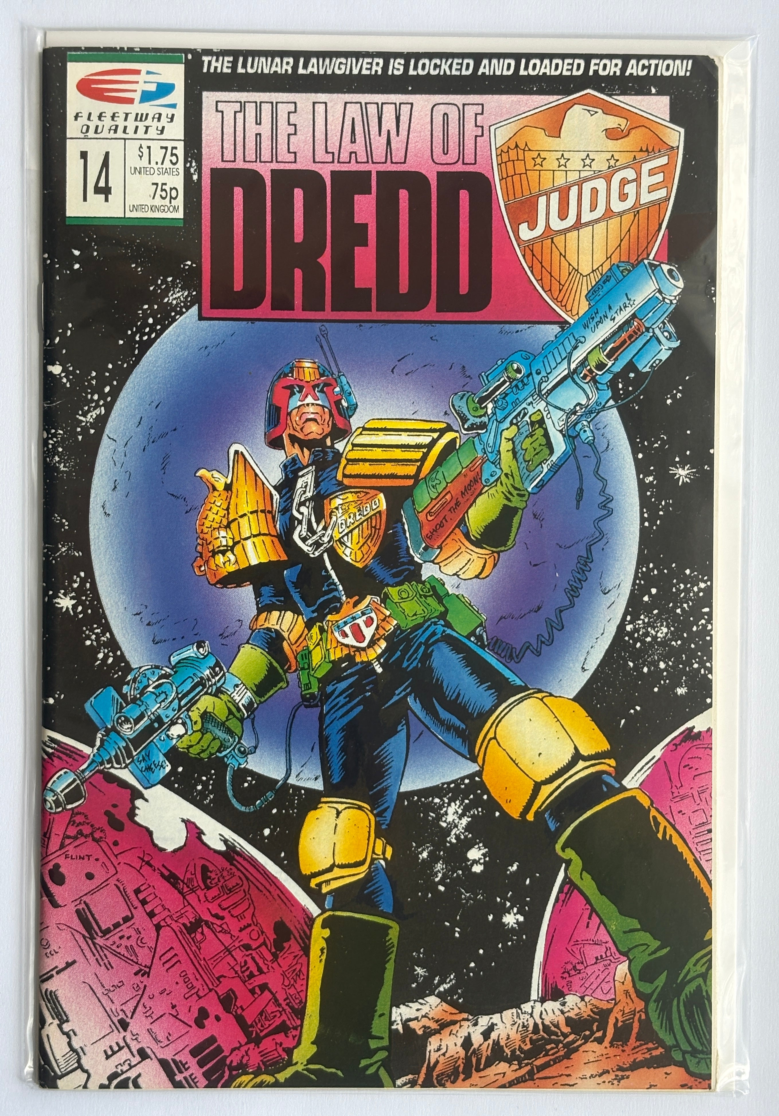 The Law of Dredd #14 - Judge Dredd - Fleetway Quality Comics - 1989 F/VF 7.0
