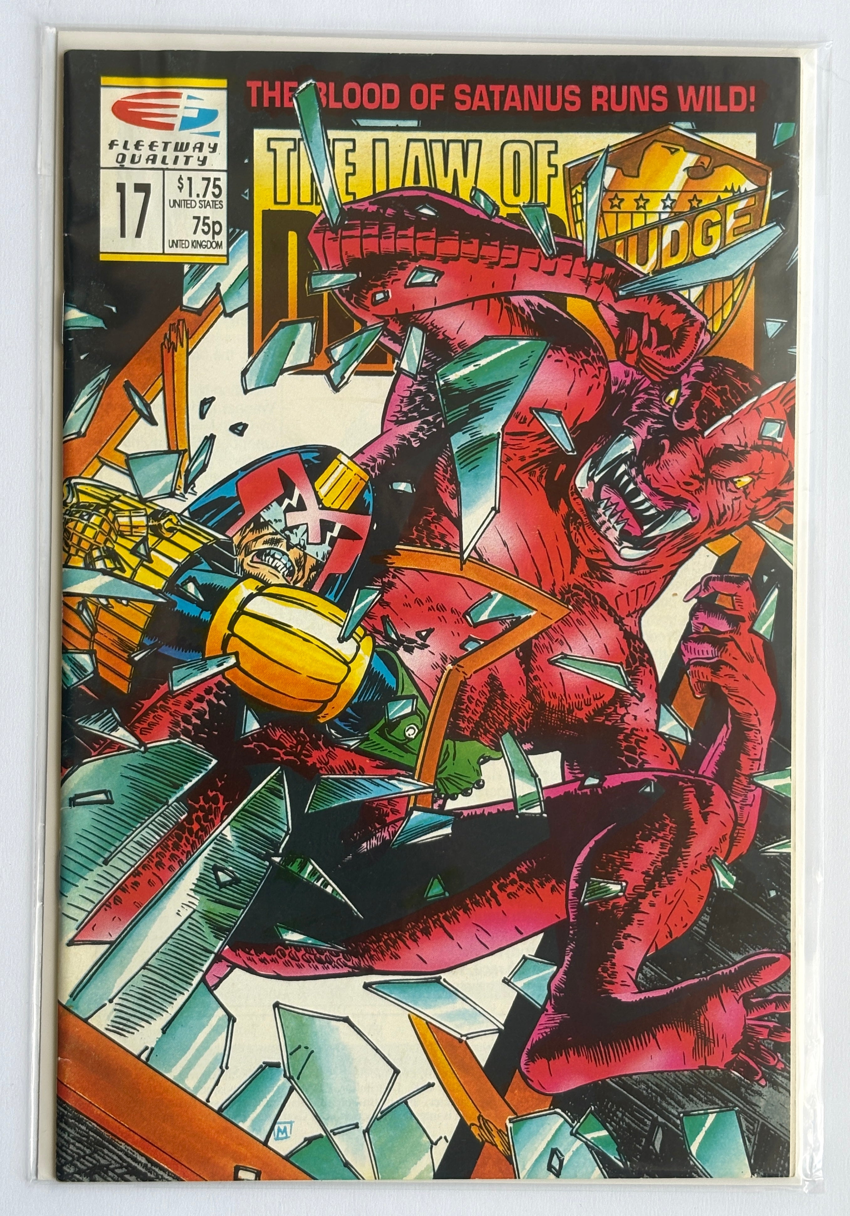 The Law of Dredd #17 - Judge Dredd - Fleetway Quality Comics - 1989 F/VF 7.0