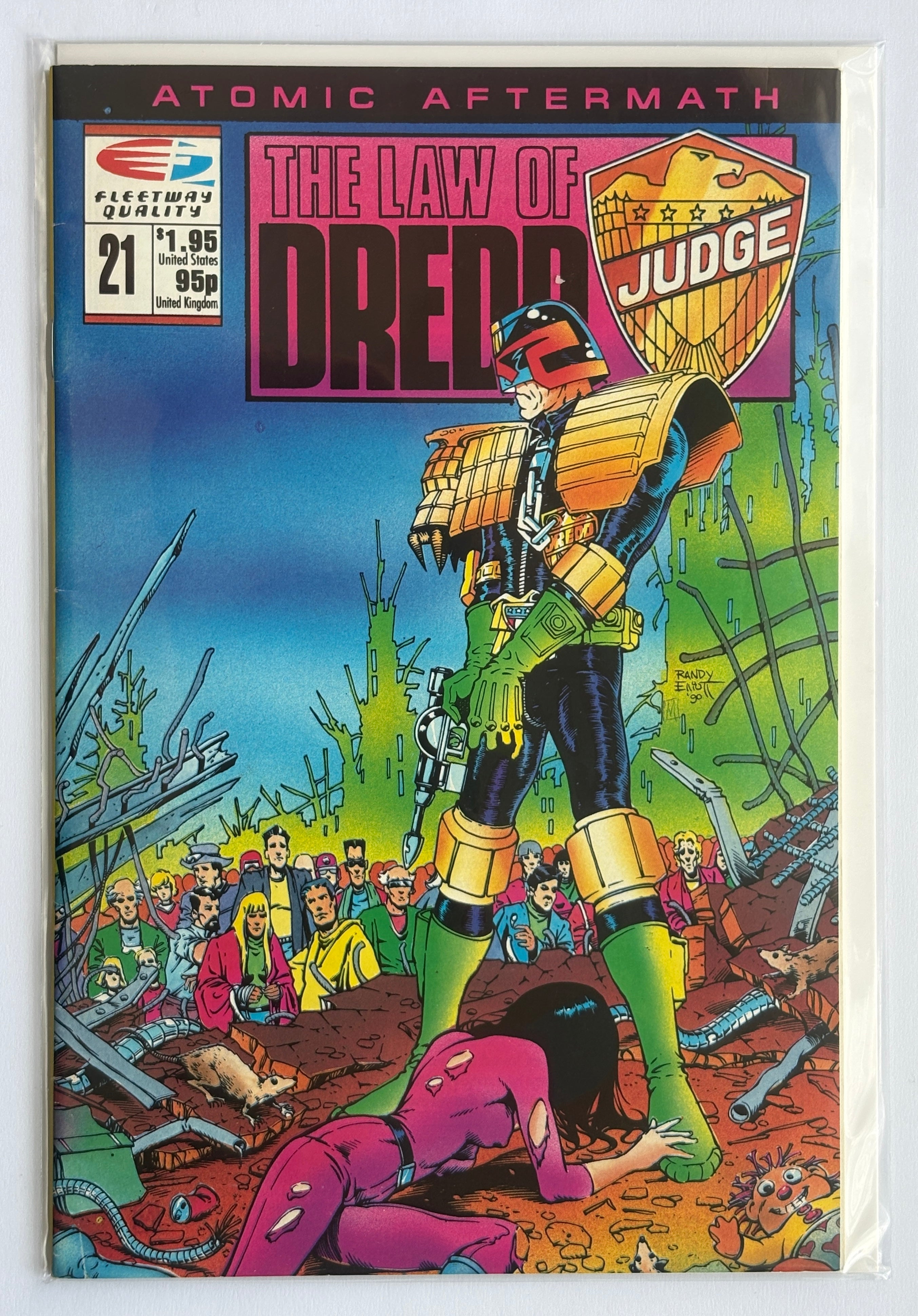 The Law of Dredd #21 - Judge Dredd - Fleetway Quality Comics - 1989 F/VF 7.0