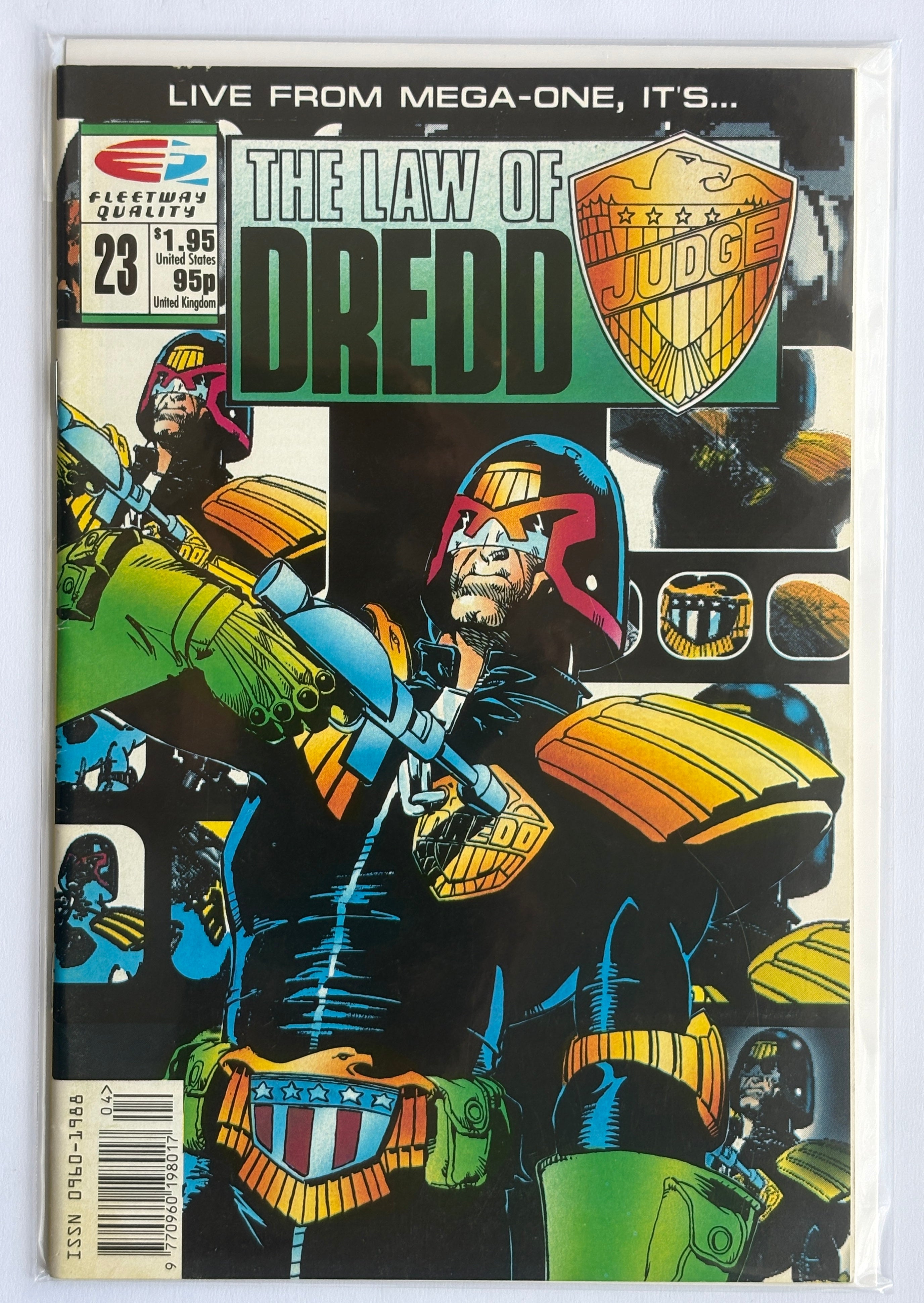The Law of Dredd #23 - Judge Dredd - Fleetway Quality Comics - 1989 F/VF 7.0