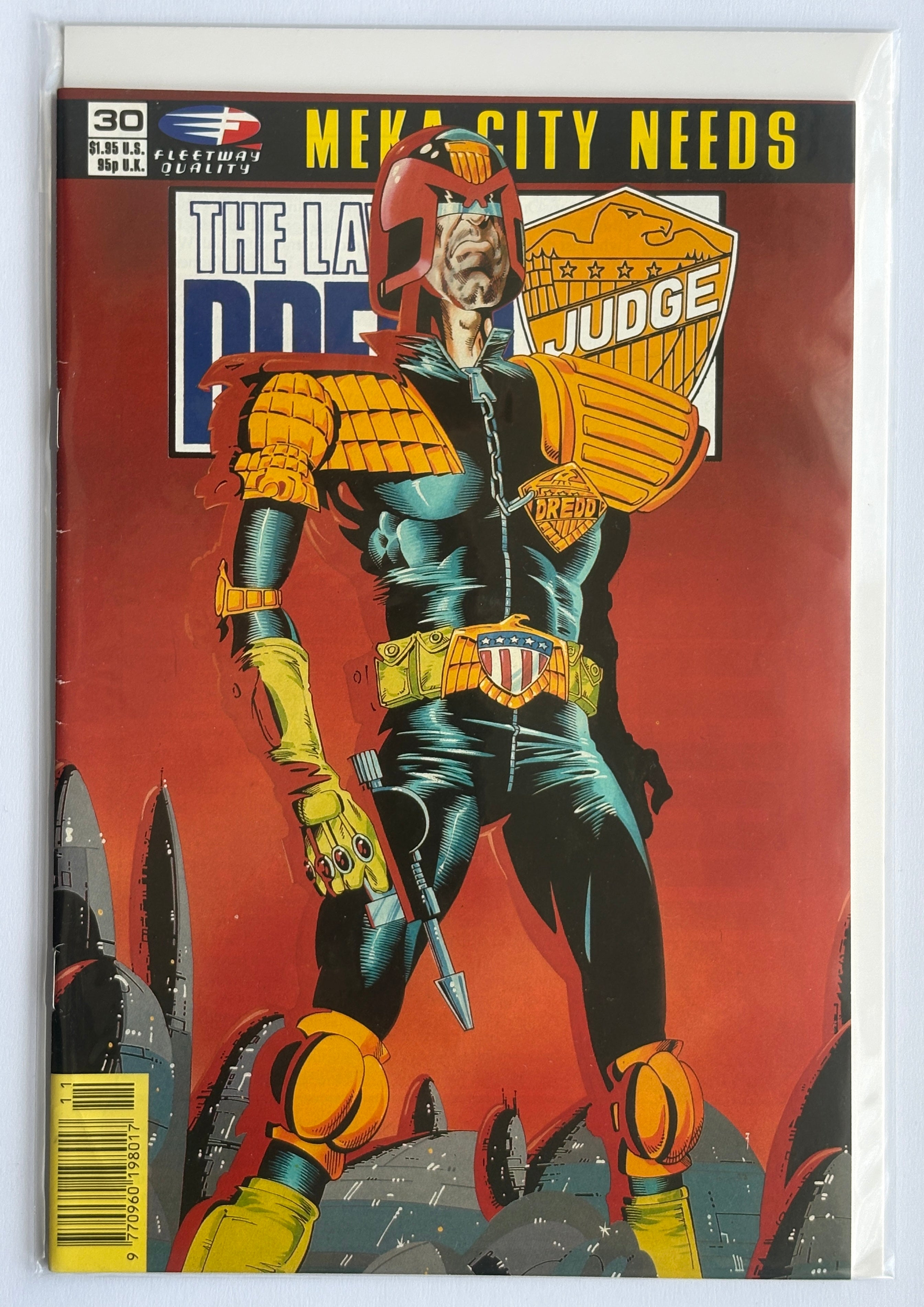 The Law of Dredd #30 - Judge Dredd - Fleetway Quality Comics - 1989 F/VF 7.0