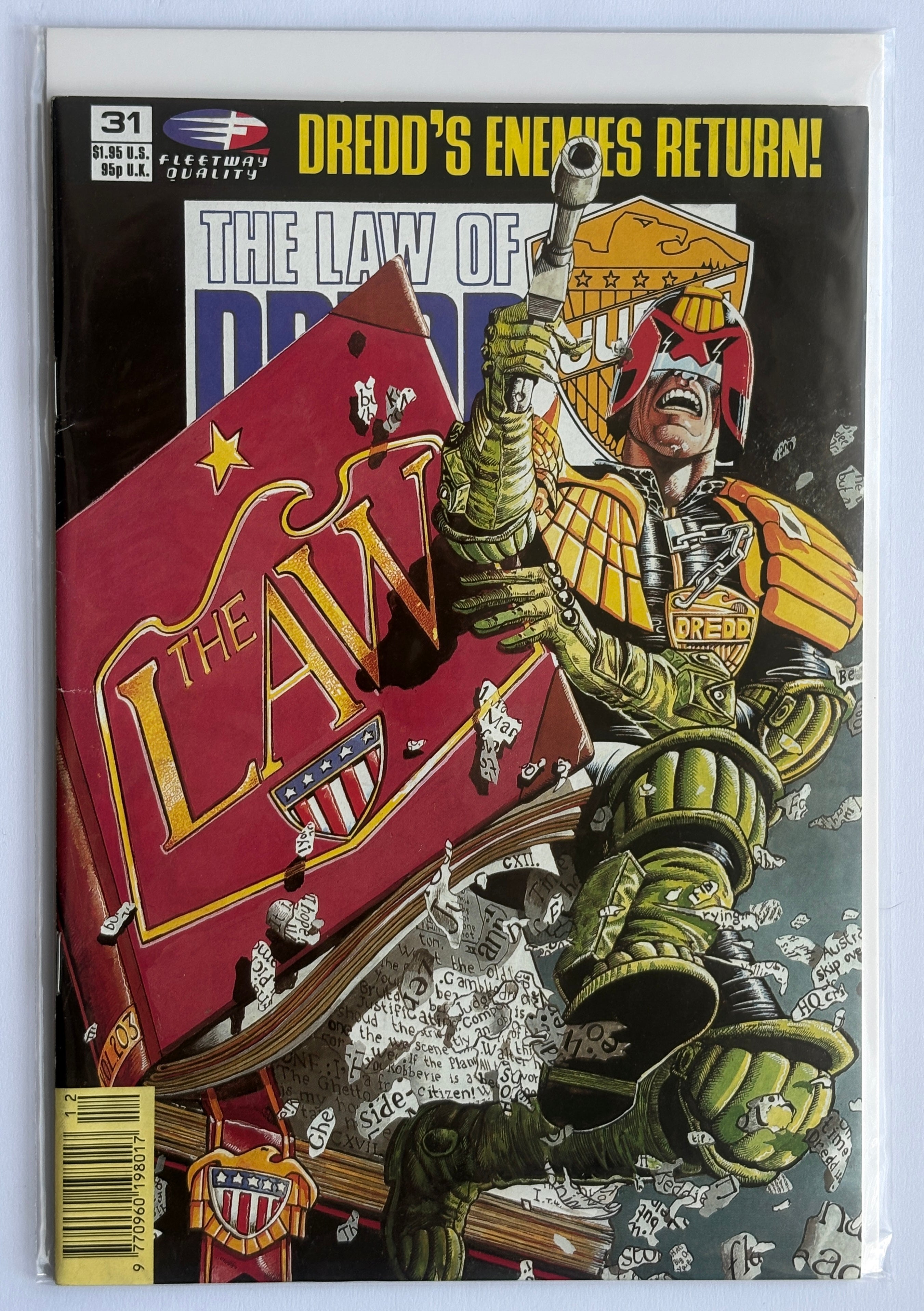 The Law of Dredd #31 - Judge Dredd - Fleetway Quality Comics - 1989 F/VF 7.0