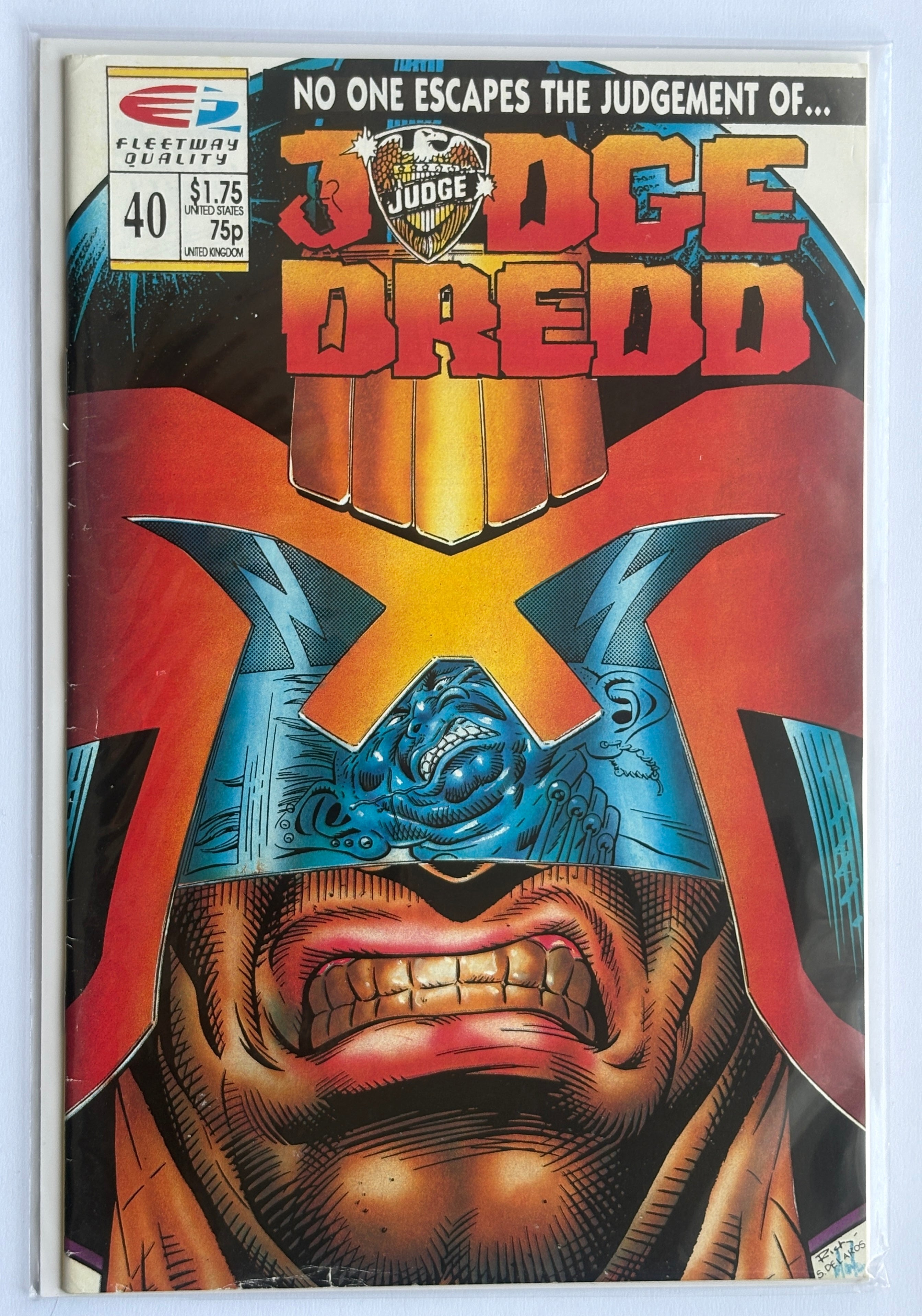 Judge Dredd #40 - Fleetway Quality Comics - 1990 FN 6.0