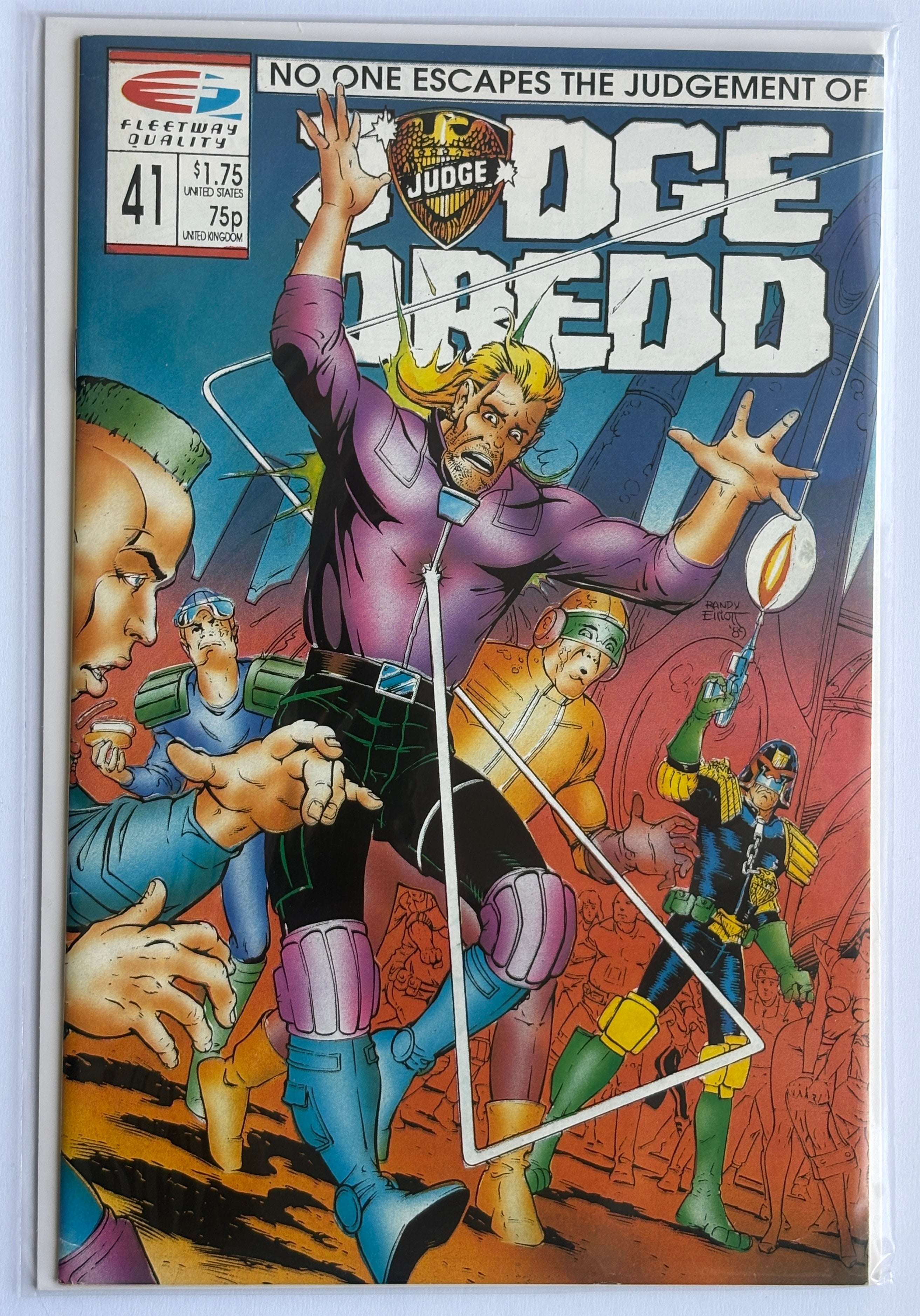 Judge Dredd #41 - Fleetway Quality Comics - 1990 F/VF 7.0