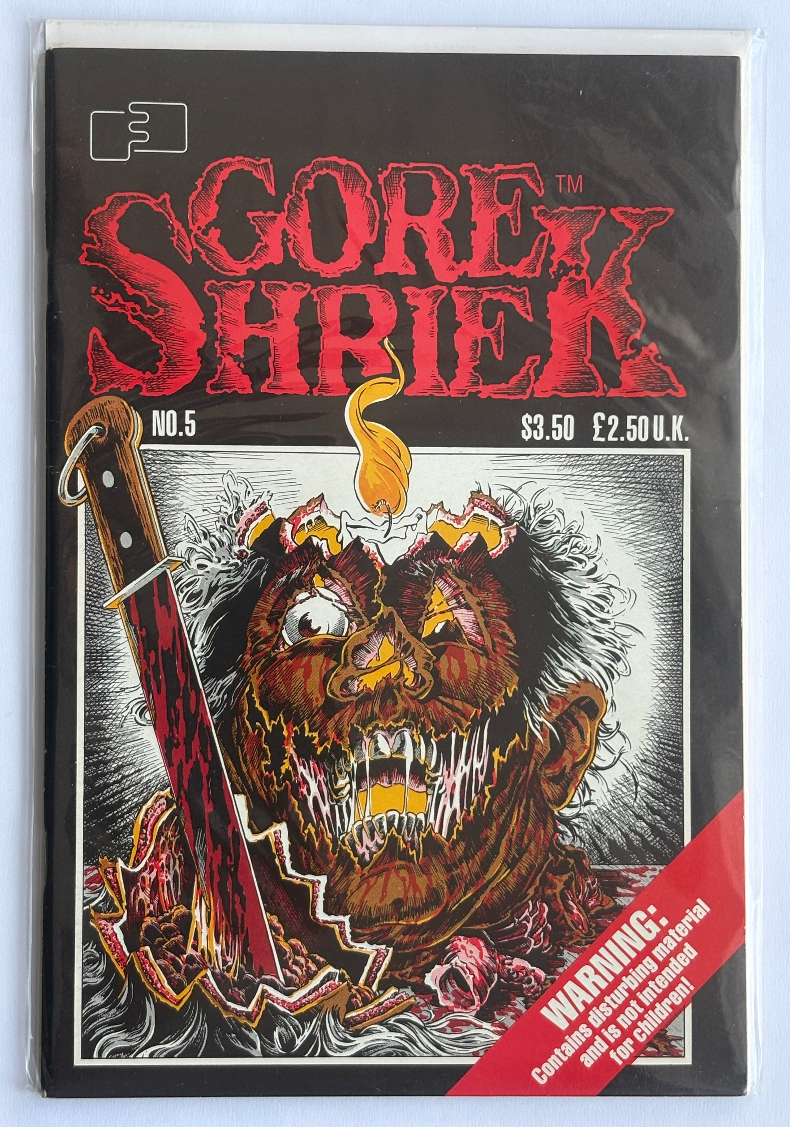 Gore Shriek #5 - FantaCo Enterprises Inc 1988 VF+ 8.5