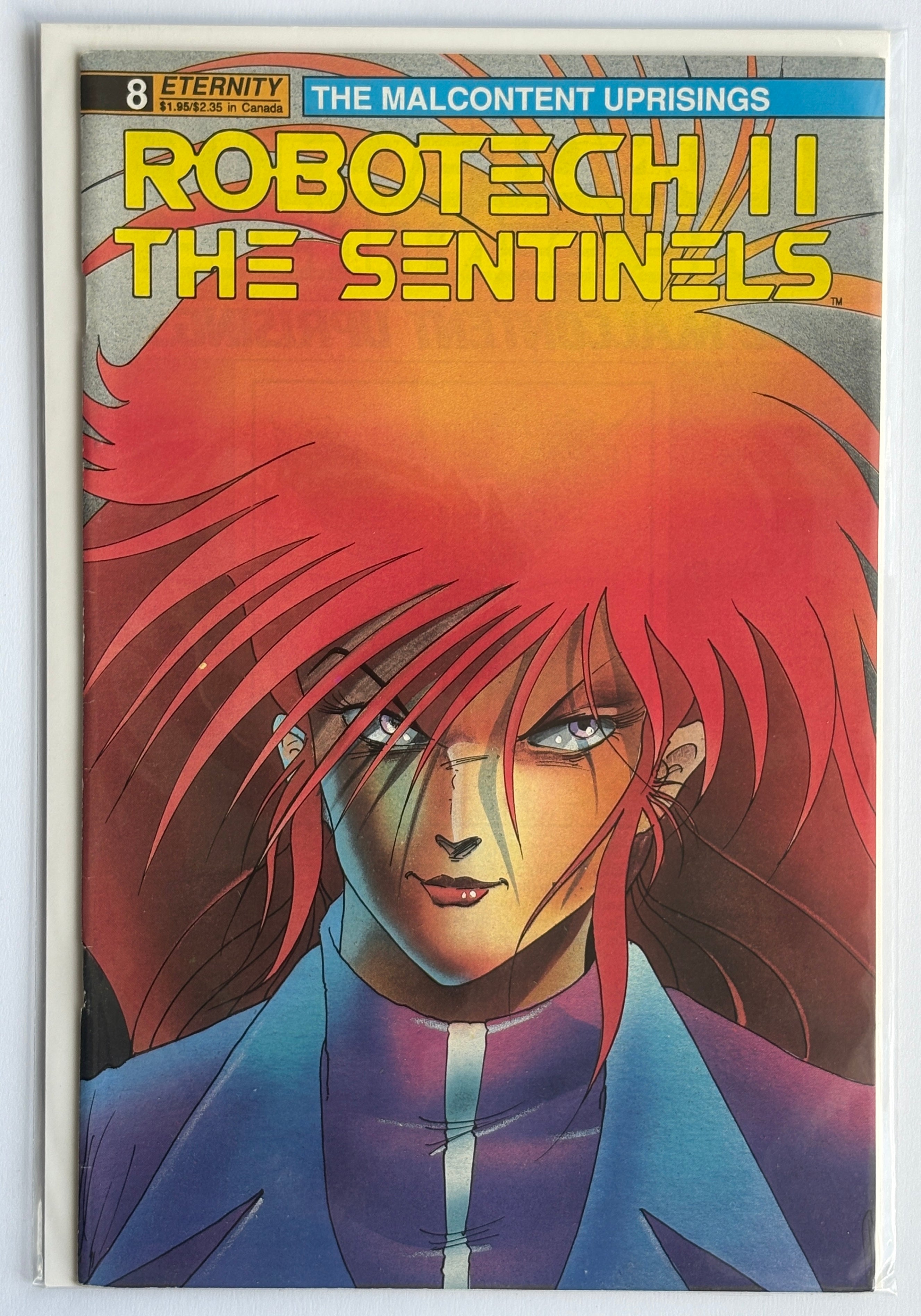 Robotech II The Sentinels #8 - Eternity Comics August 1990 VF- 7.5