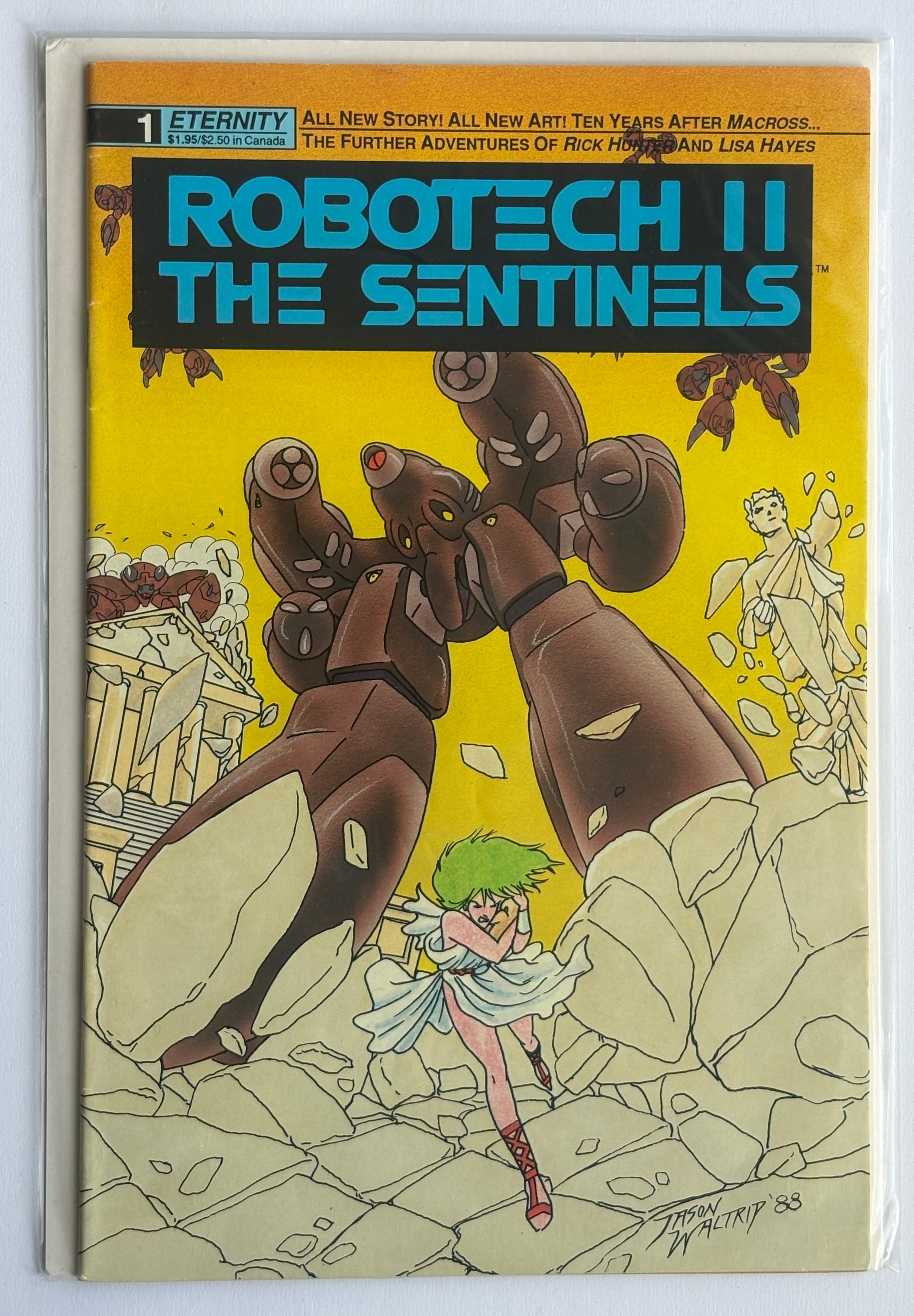 Robotech II The Sentinels #1 - 2nd Printing - Eternity Comics 1988 FN+ 6.5
