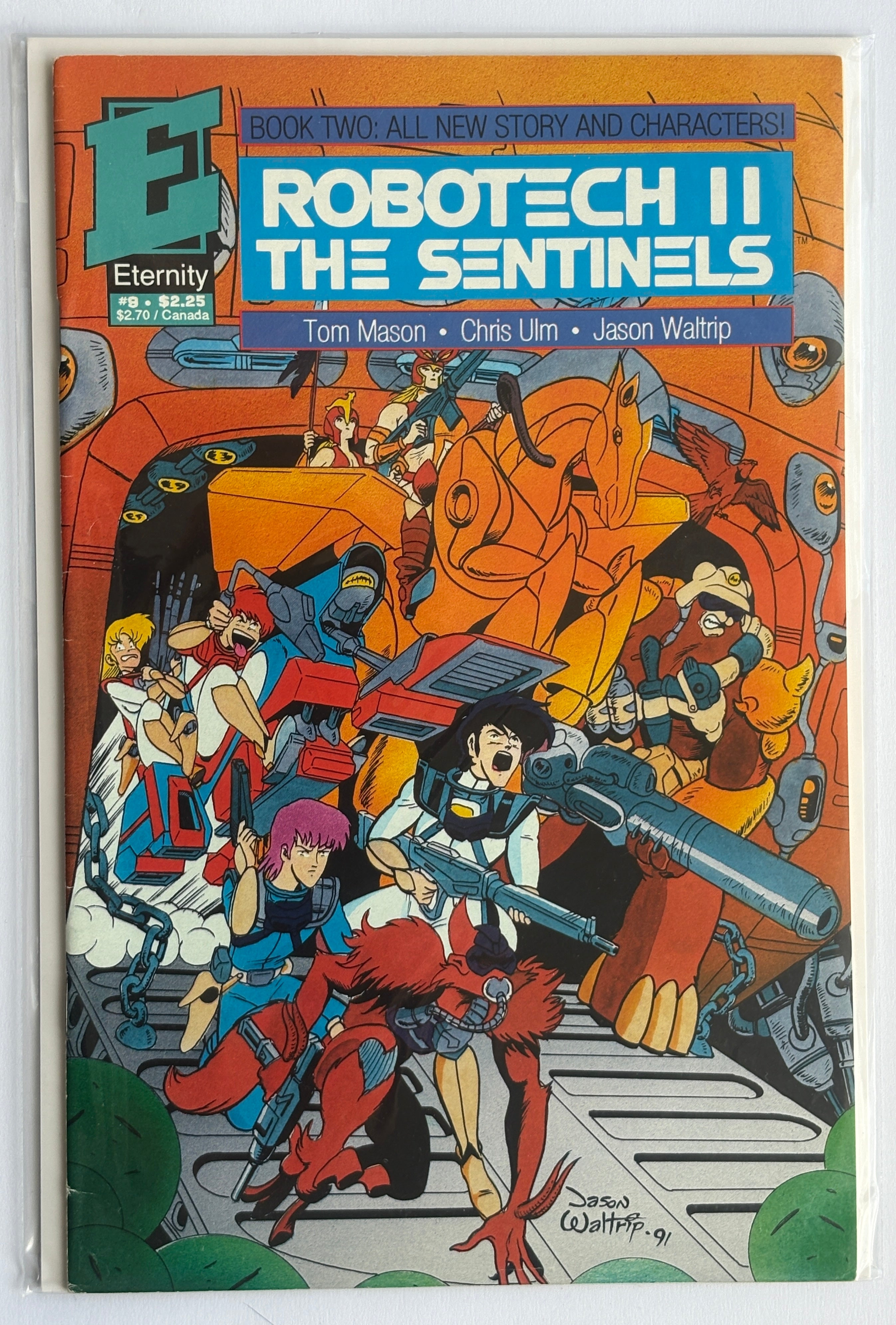 Robotech II The Sentinels Book Two #9 - Eternity Comics October 1991 F/VF 7.0