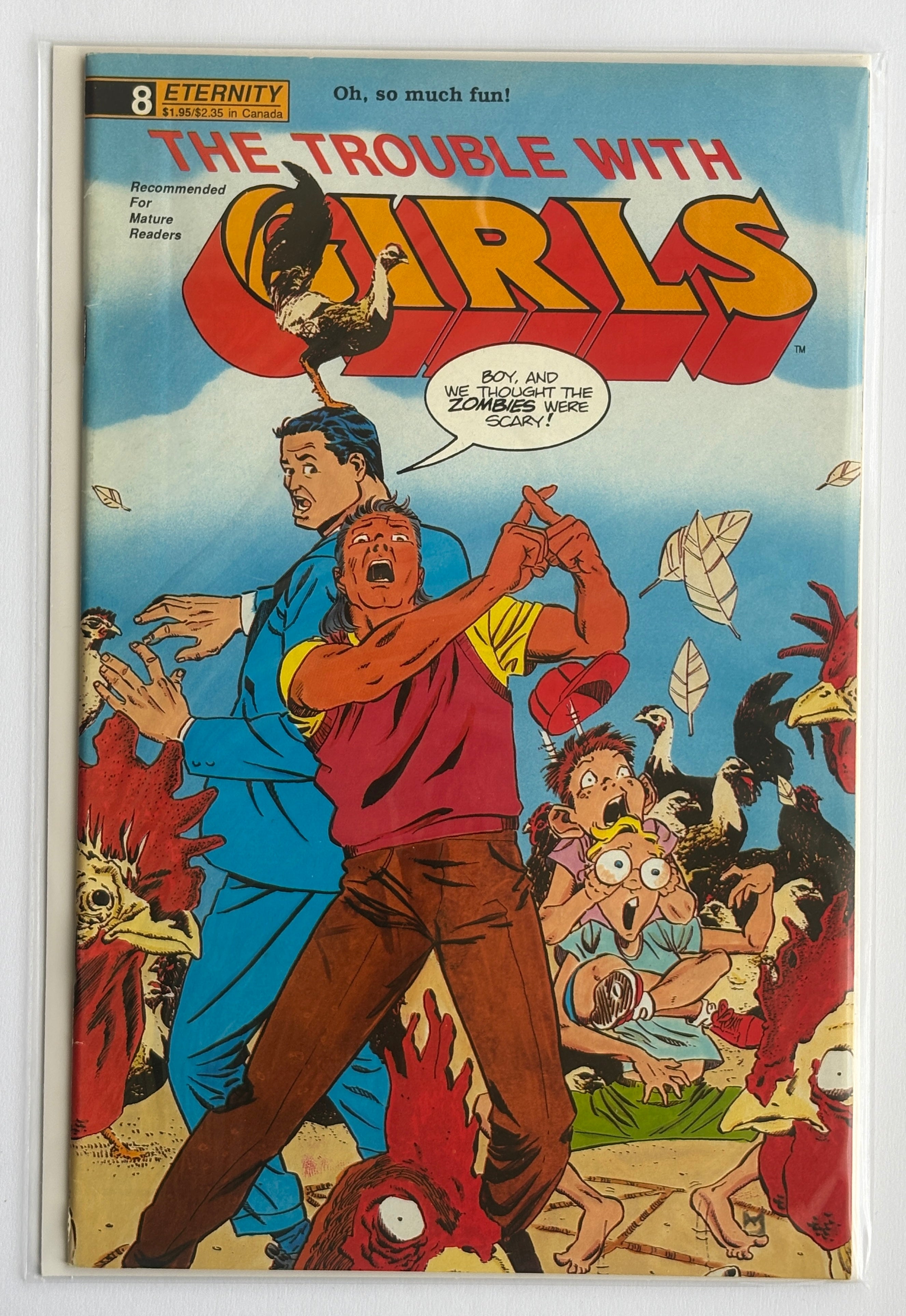 The Trouble with Girls #8 - Eternity Comics October 1989 VF- 7.5