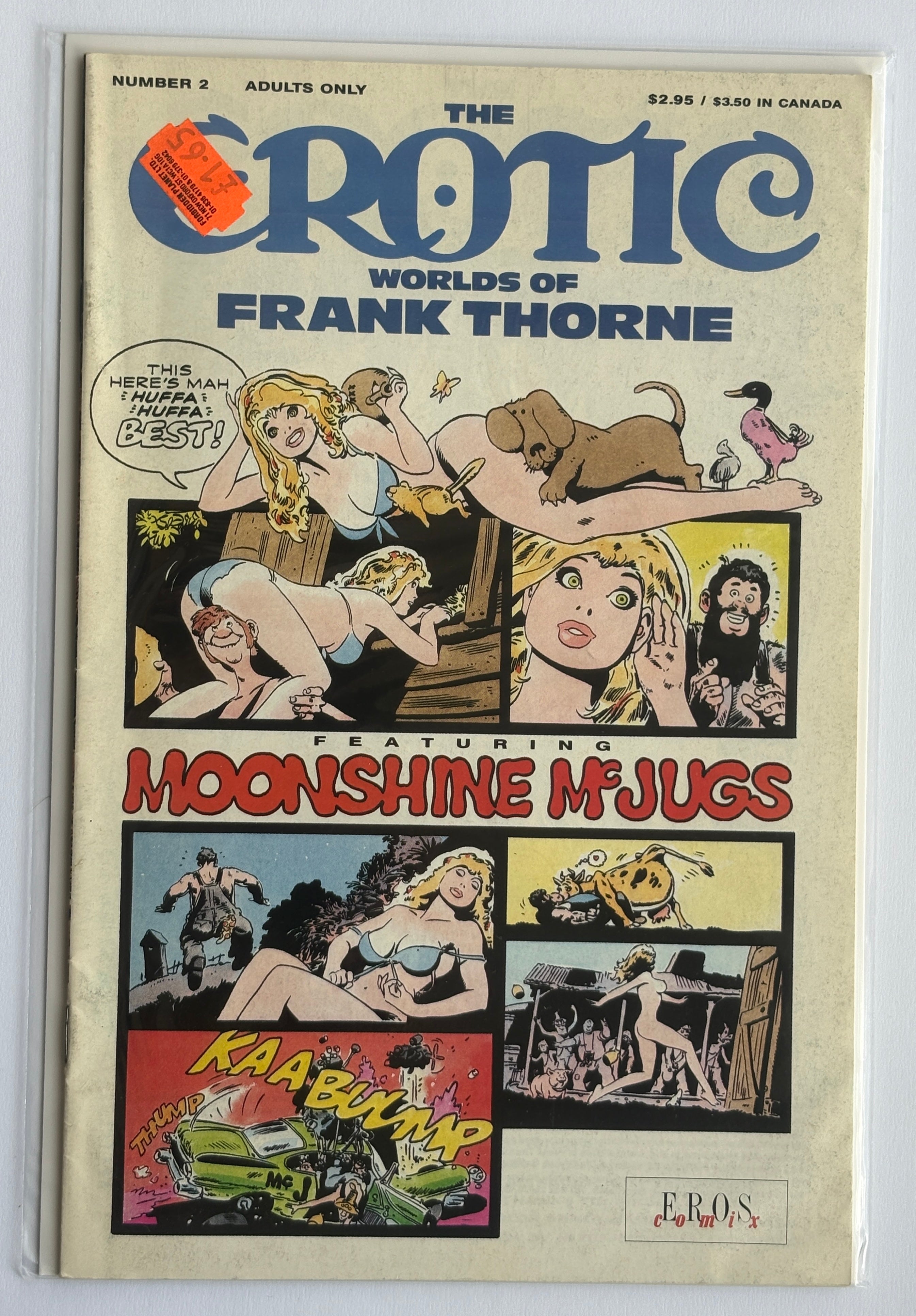 The Erotic Worlds of Frank Thorne #2 - Eros Comics November 1990 FN+ 6.5