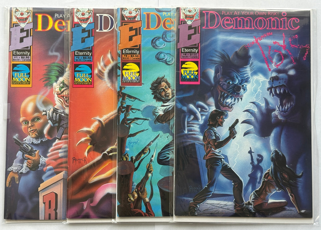 Demonic Toys #1 to 4 Complete 4 Issue Set Full Moon Eternity Comics 1992 VF- 7.5
