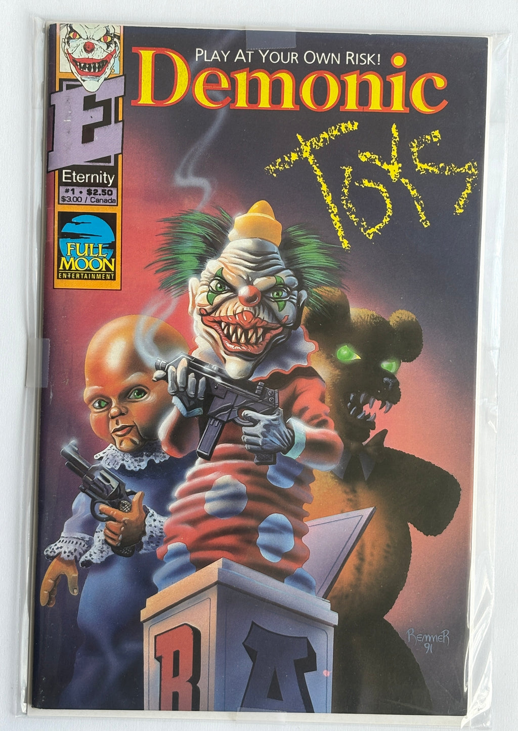 Demonic Toys #1 to 4 Complete 4 Issue Set Full Moon Eternity Comics 1992 VF- 7.5