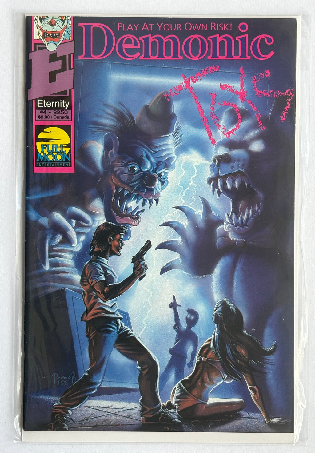 Demonic Toys #1 to 4 Complete 4 Issue Set Full Moon Eternity Comics 1992 VF- 7.5