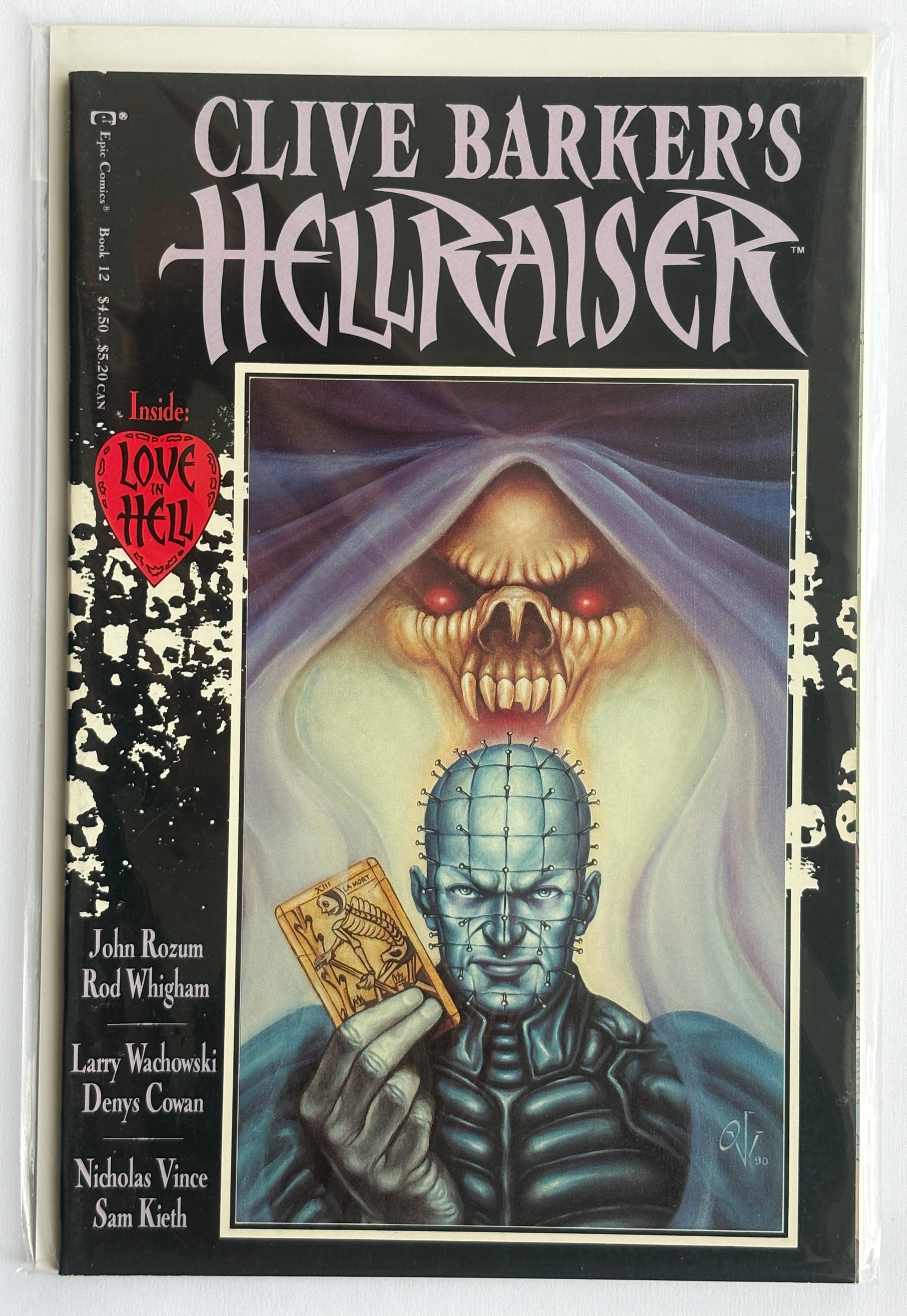 Clive Barker's Hellraiser #12 - Epic Comics 1992 VF/NM 9.0