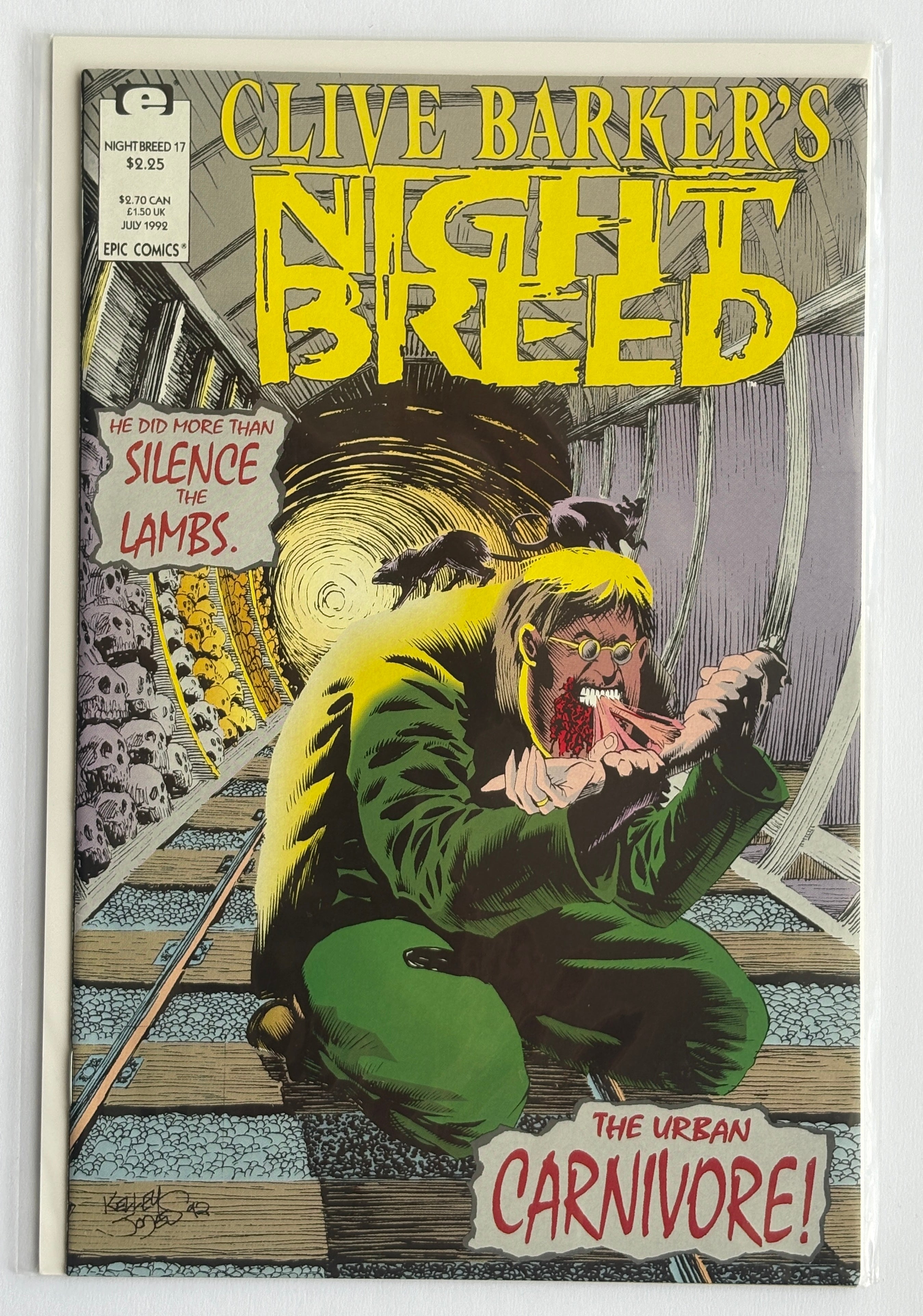 Clive Barker's Nightbreed #17 - Epic Comics July 1992 VF/NM 9.0