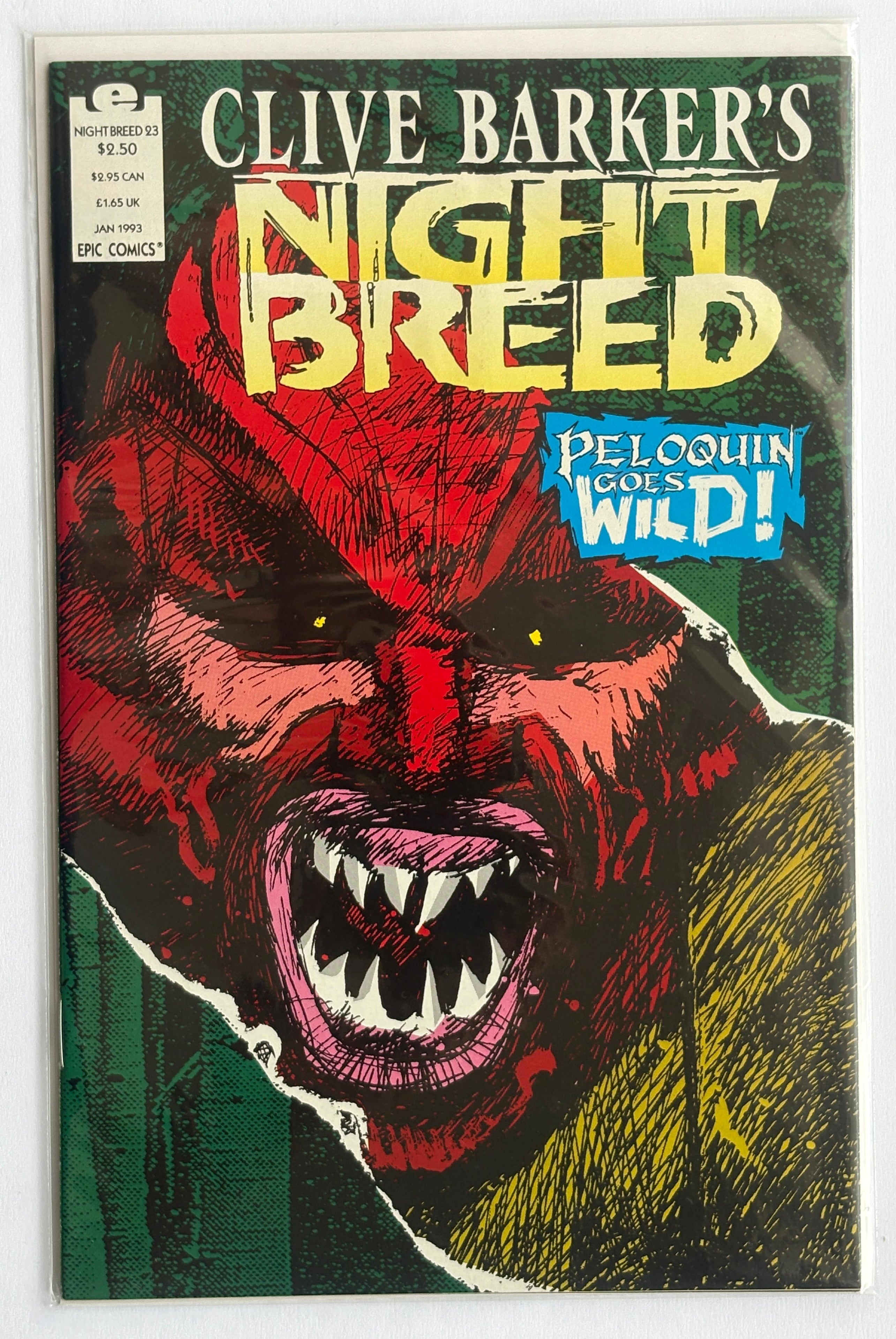 Clive Barker's Nightbreed #23 - Epic Comics January 1993 VF/NM 9.0