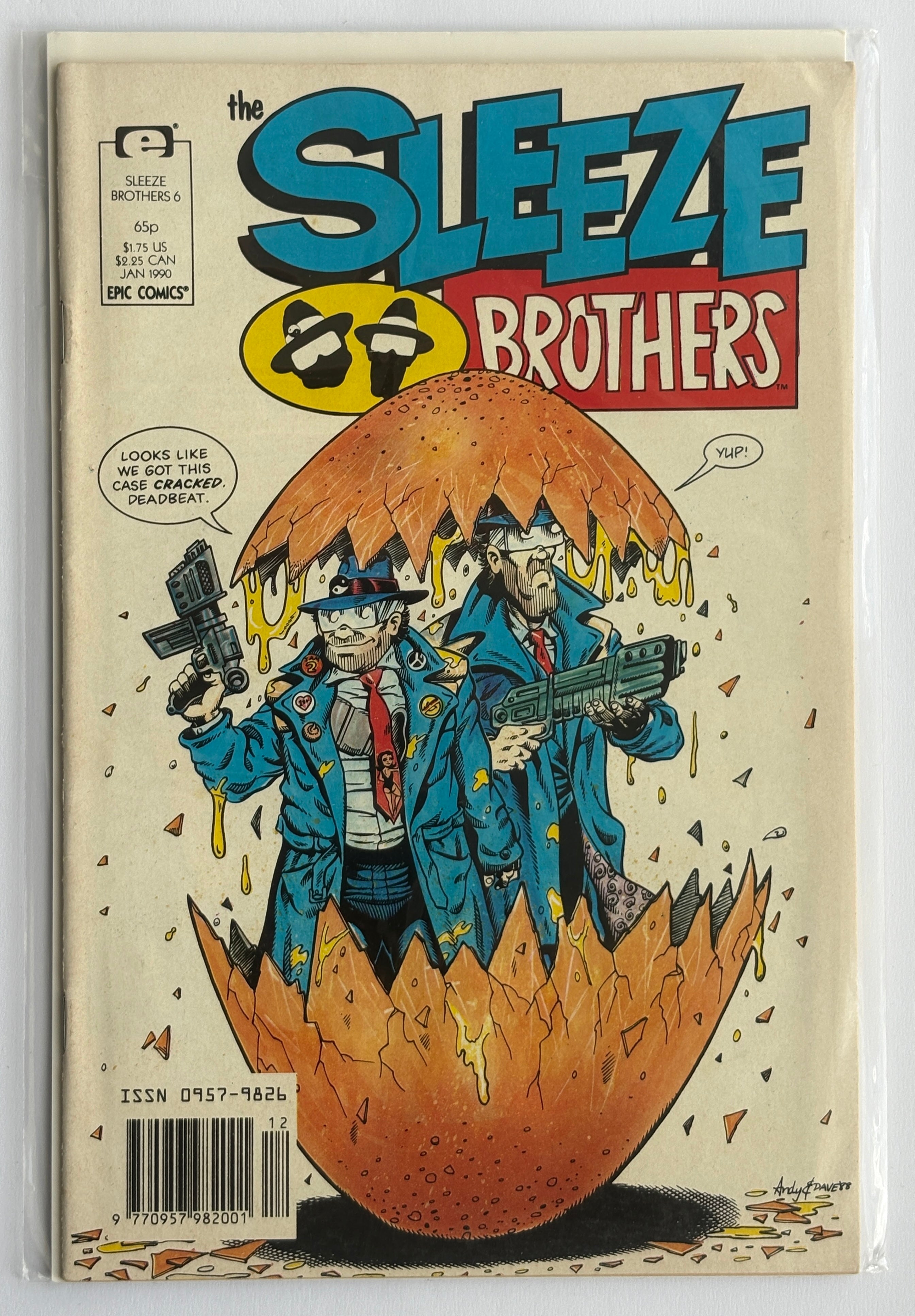 The Sleeze Brothers #6 - Epic Comics January 1990 F/VF 7.0