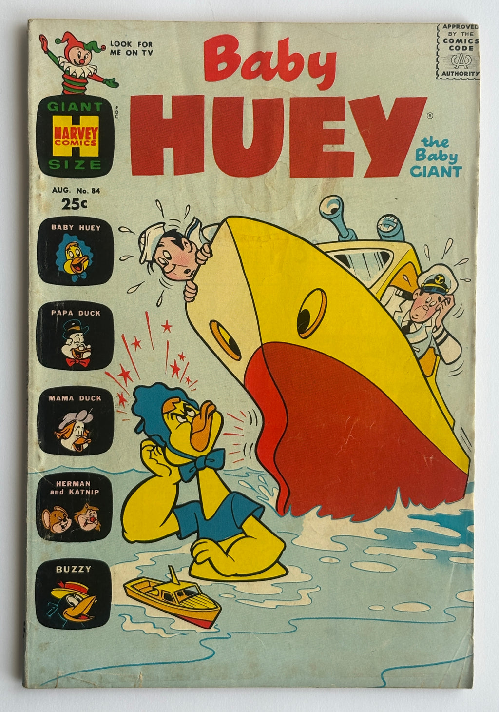 Baby Huey the Baby Giant #84 - Harvey Comics August 1969 VG+ 4.5