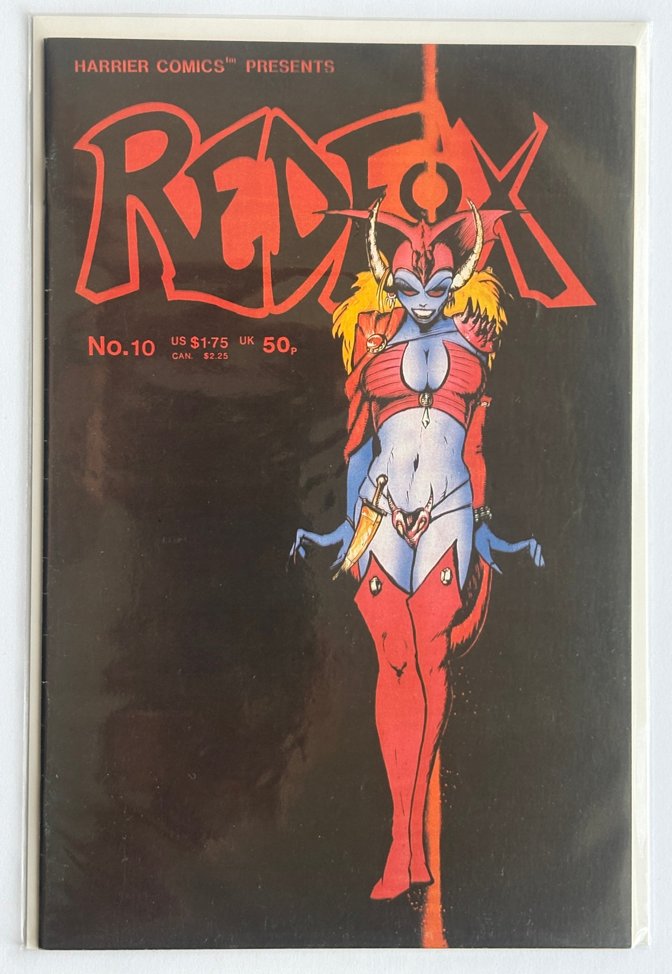 Redfox #10 - Harrier Comics July 1987 F/VF 7.0