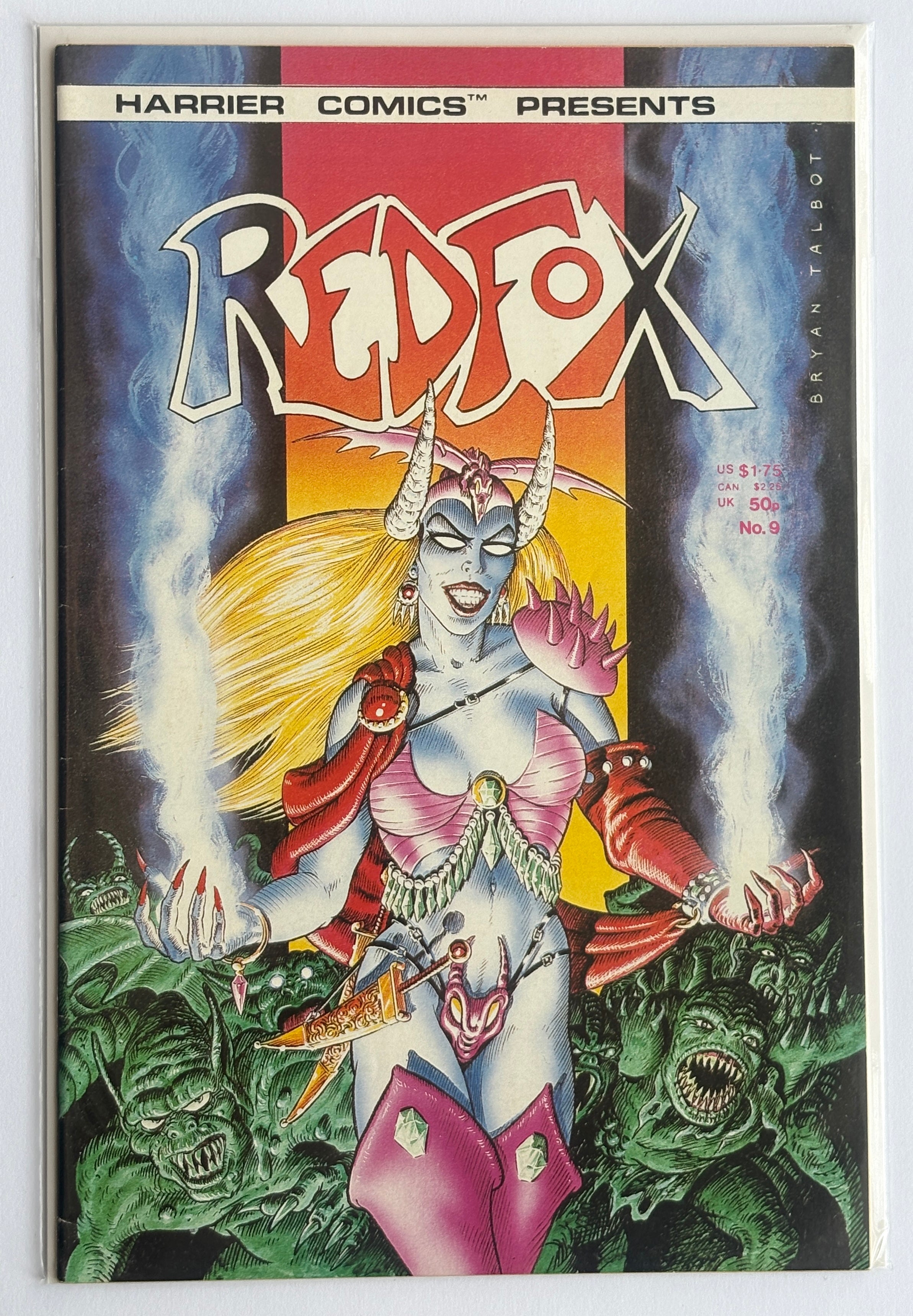 Redfox #9 - Harrier Comics May 1987 F/VF 7.0