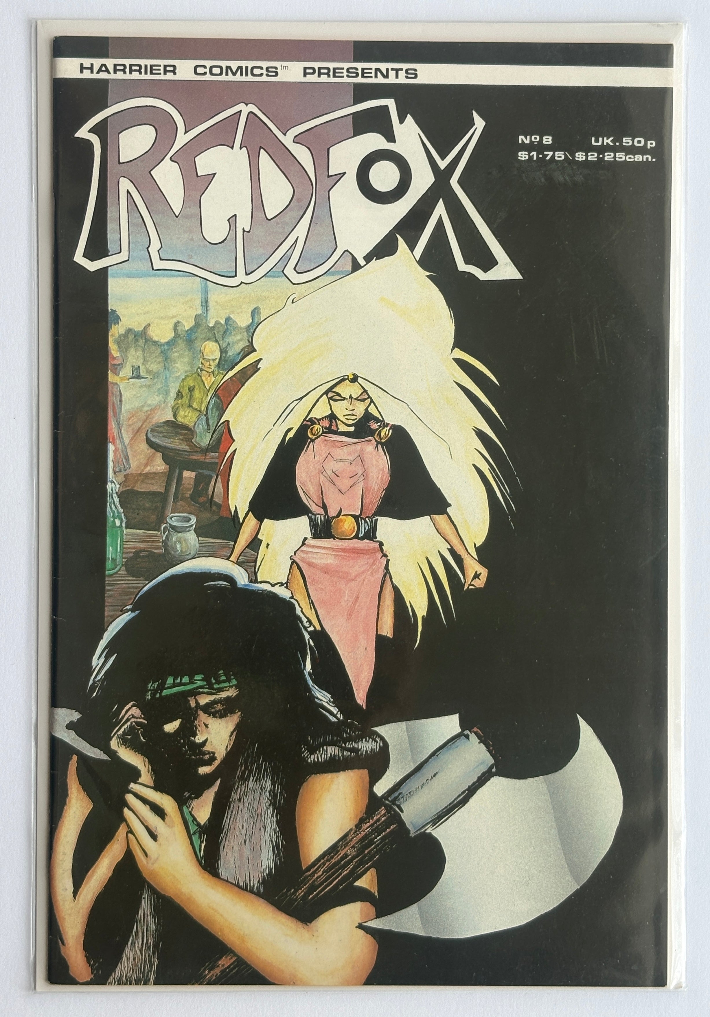 Redfox #8 - Harrier Comics March 1987 F/VF 7.0