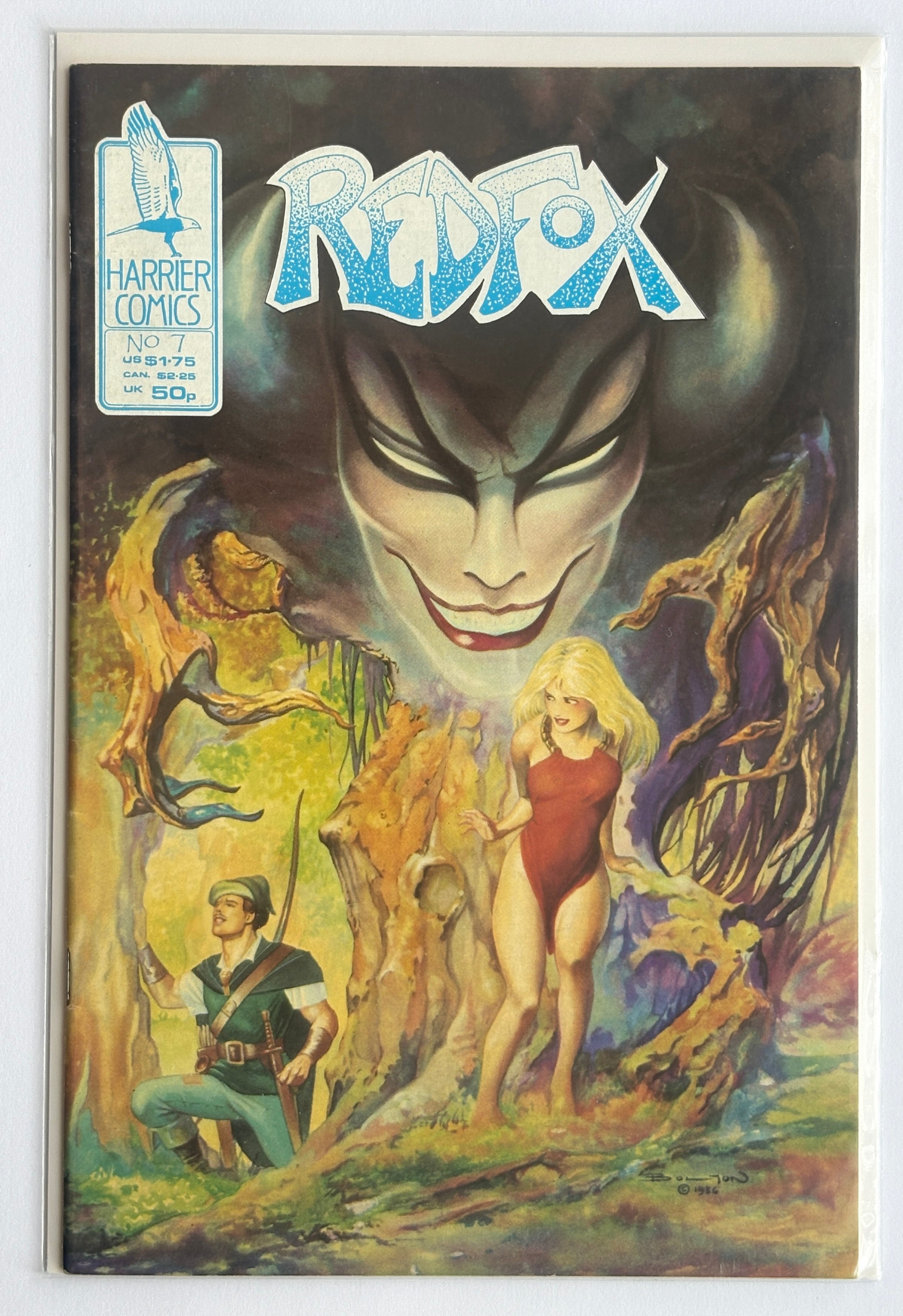 Redfox #7 - Harrier Comics January 1987 F/VF 7.0