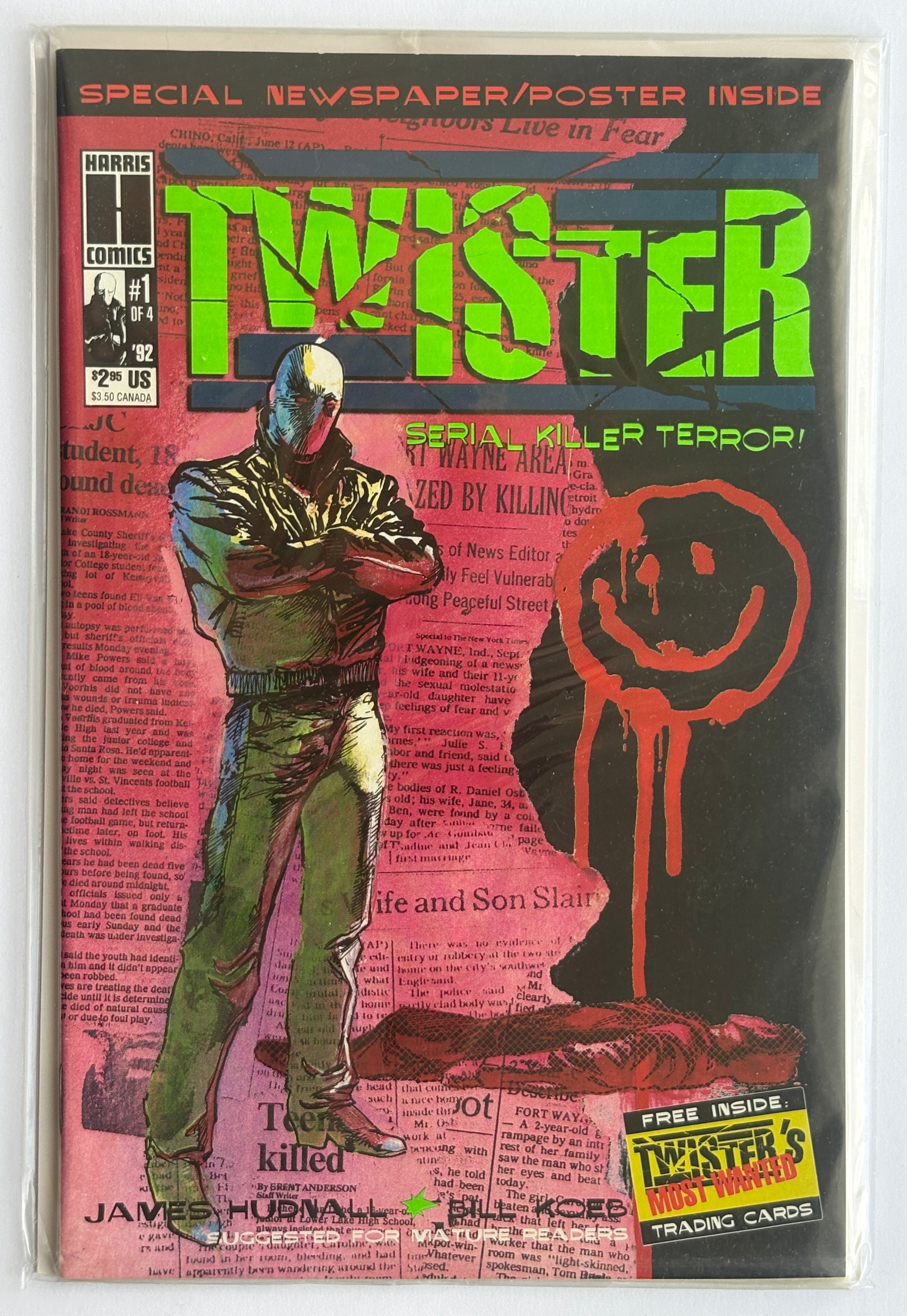 Twister #1 (1 of 4) - Still Polybag Sealed with Poster - Harris Comics 1992